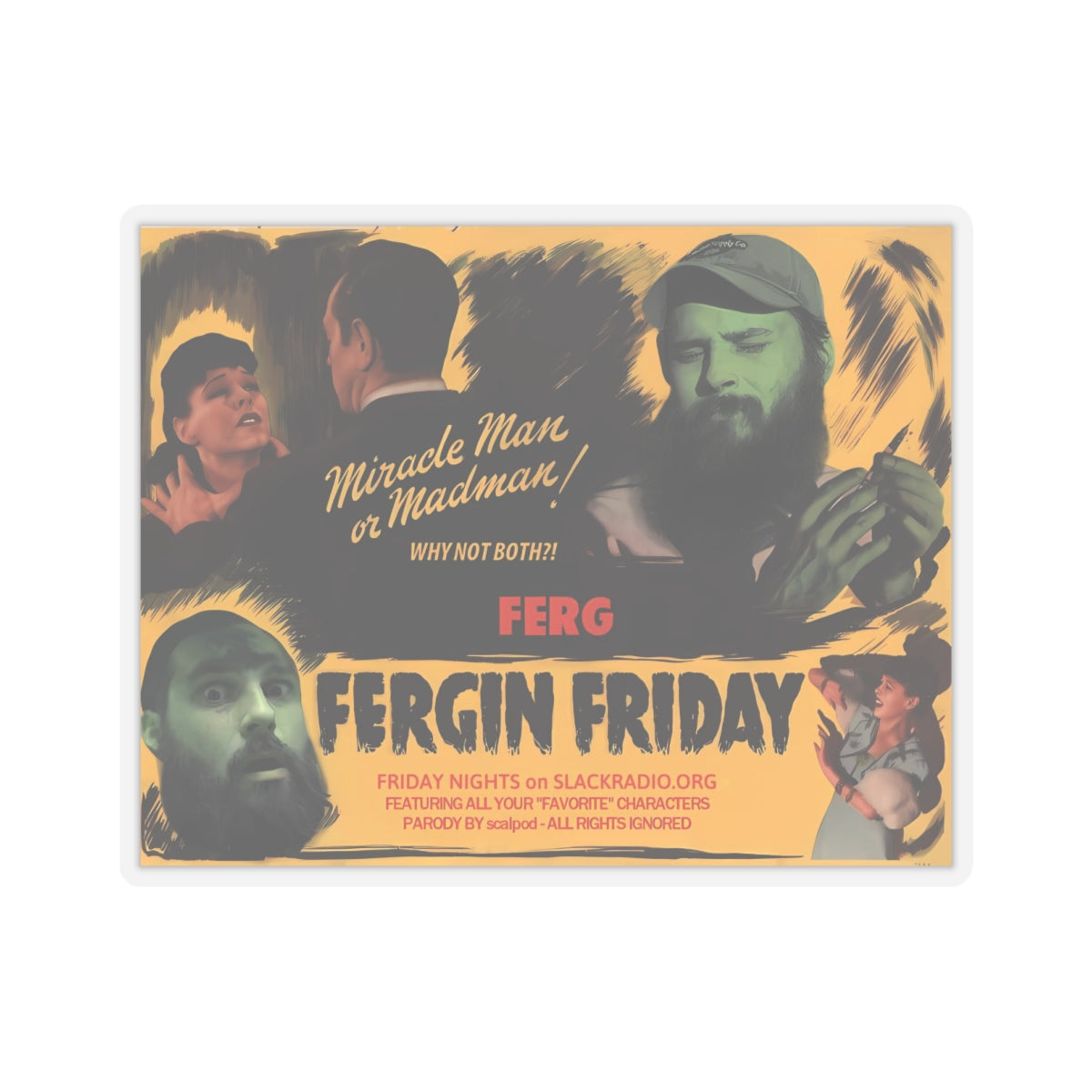 Fergin Friday Kiss-Cut Stickers