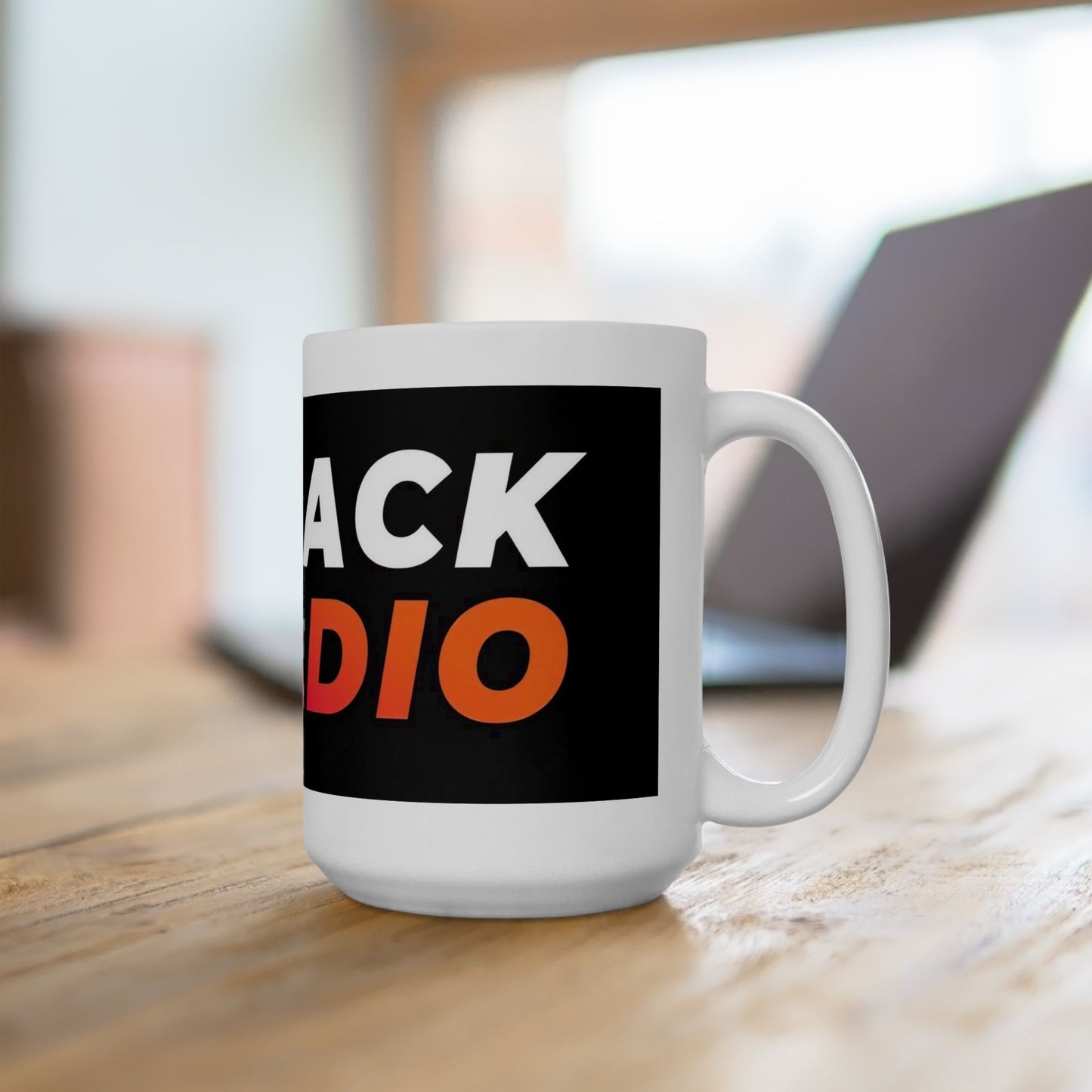 Slack Radio Banner White Ceramic 15oz. Mug