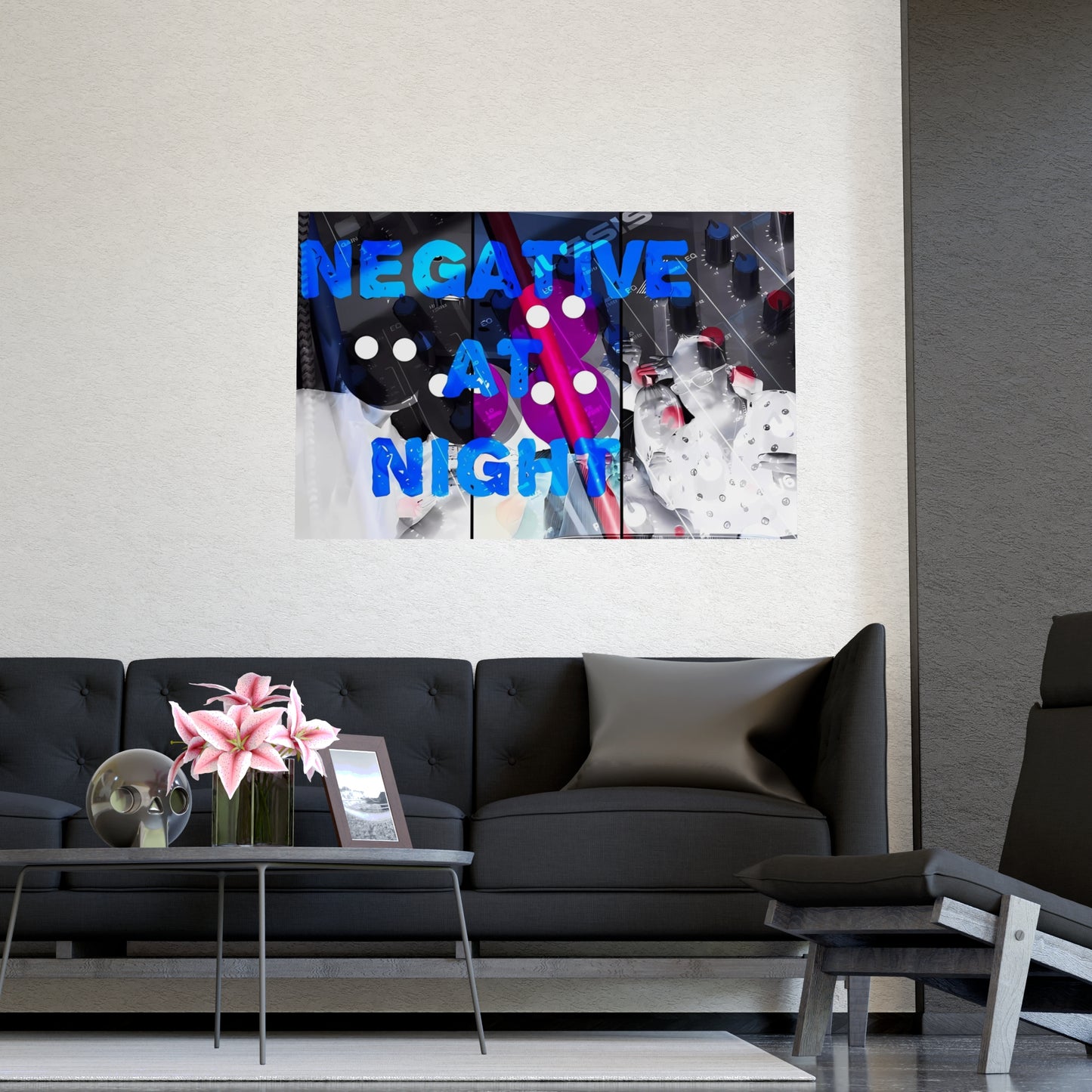 Negative At Night 2 Matte Posters