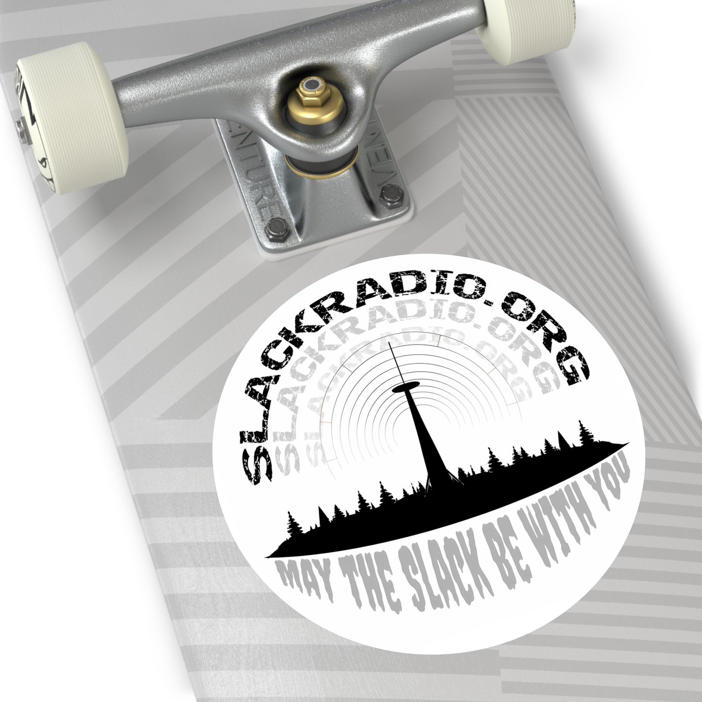 Slack Radio Logo 2 Round Vinyl Stickers