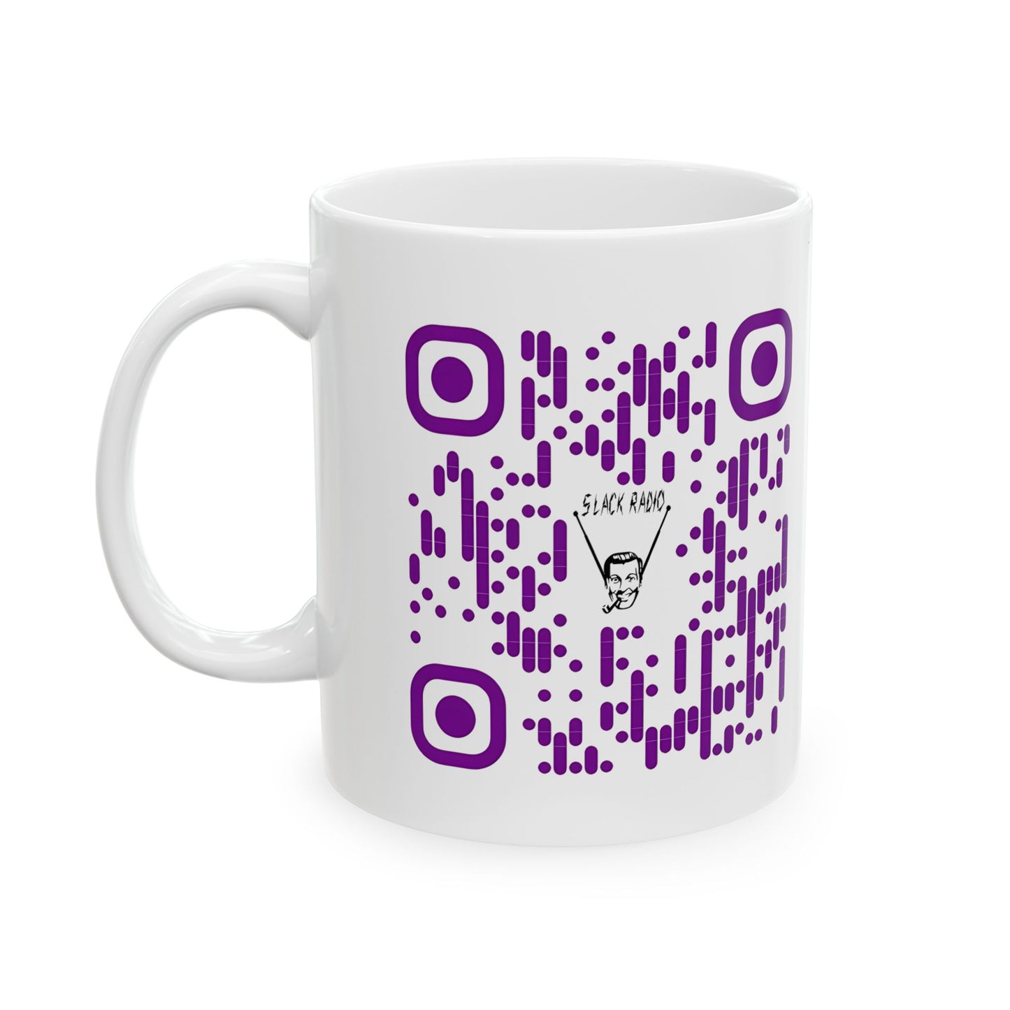 Slack Radio White Ceramic 11oz. Mug