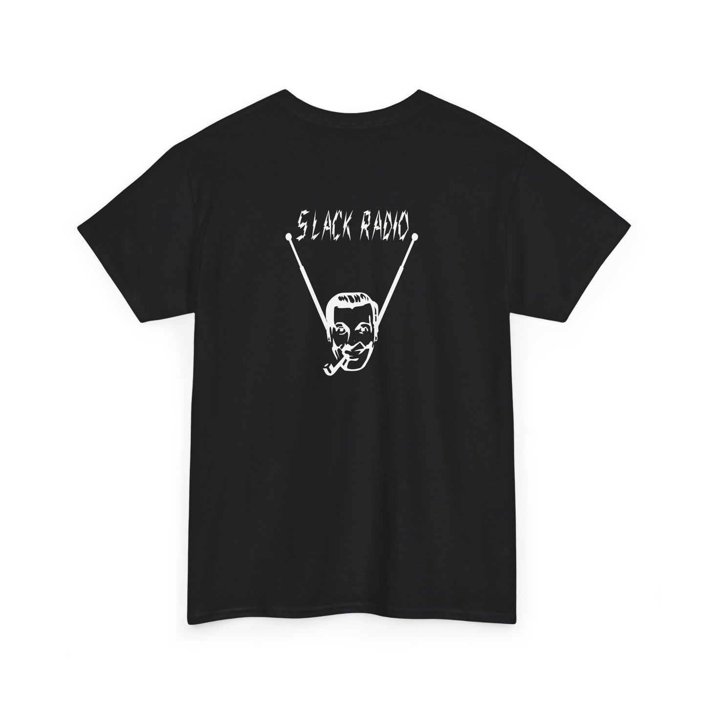 Slack Radio "Bob" Dobbs Logo Unisex Heavy Cotton Tee