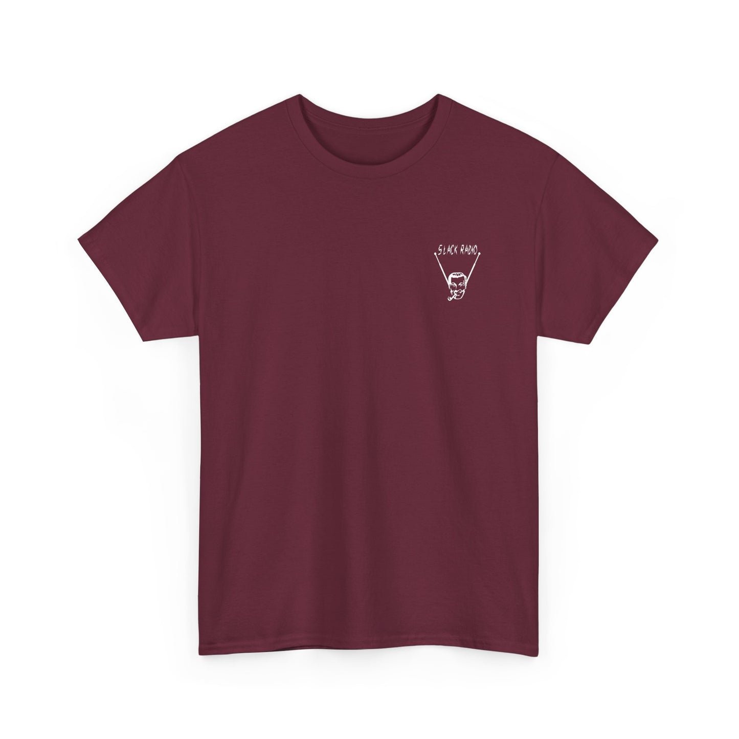 Slack Radio "Bob" Dobbs Logo Unisex Heavy Cotton Tee