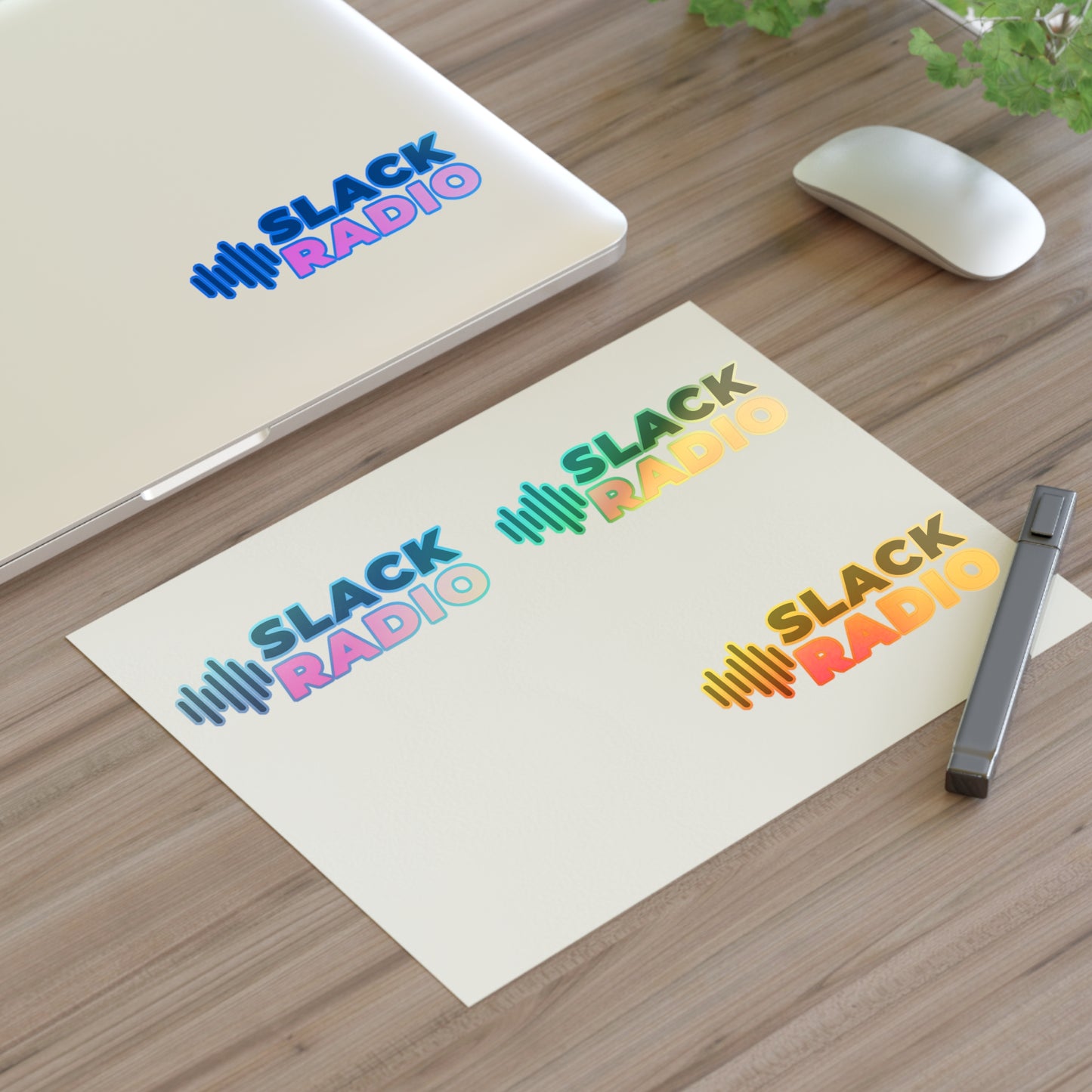 Slack Radio Logo Sticker Sheets