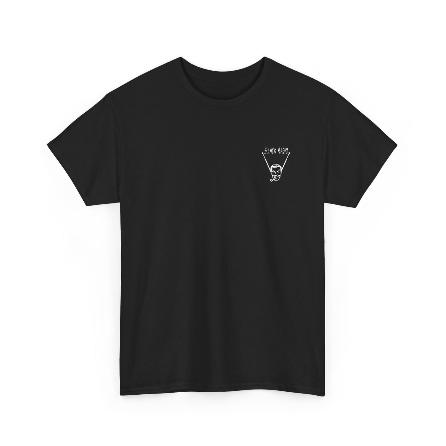Slack Radio "Bob" Dobbs Logo Unisex Heavy Cotton Tee