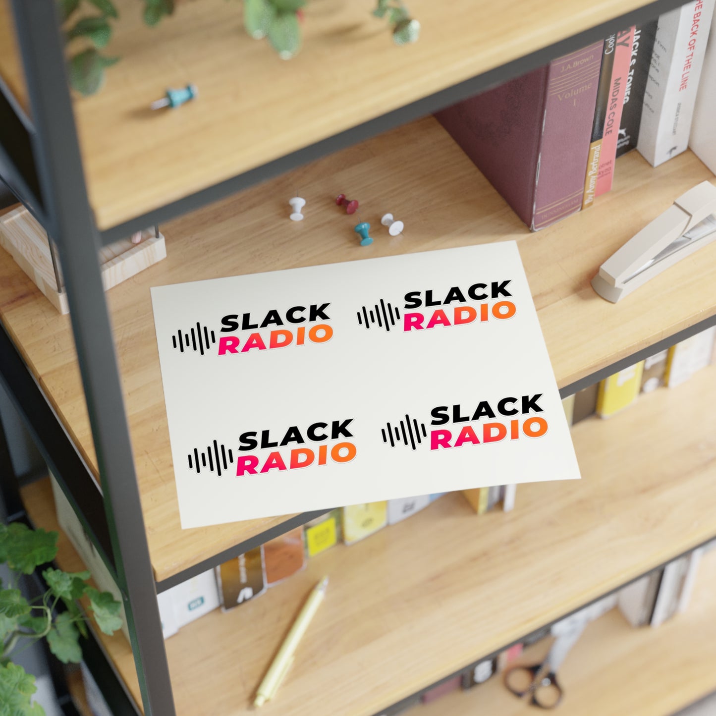 Slack Radio Logo Sticker Sheets