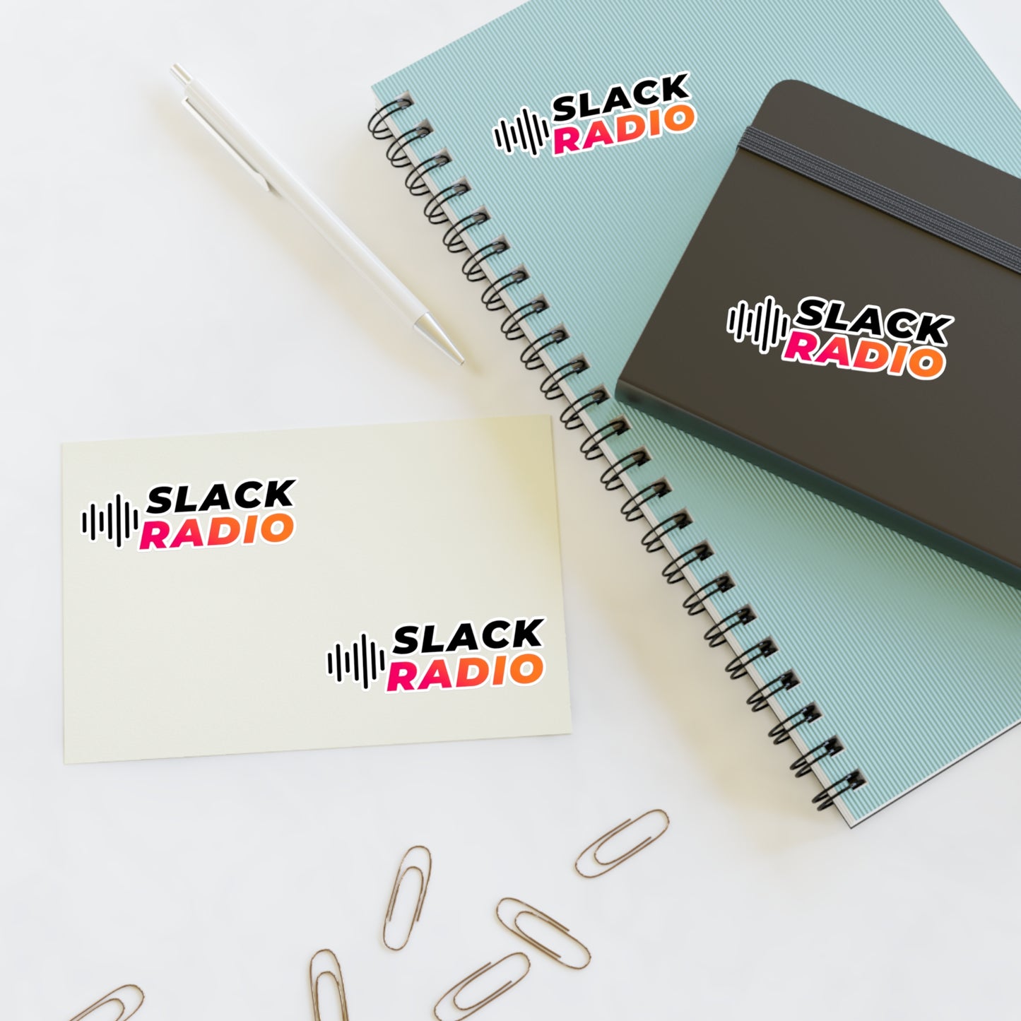 Slack Radio Logo Sticker Sheets
