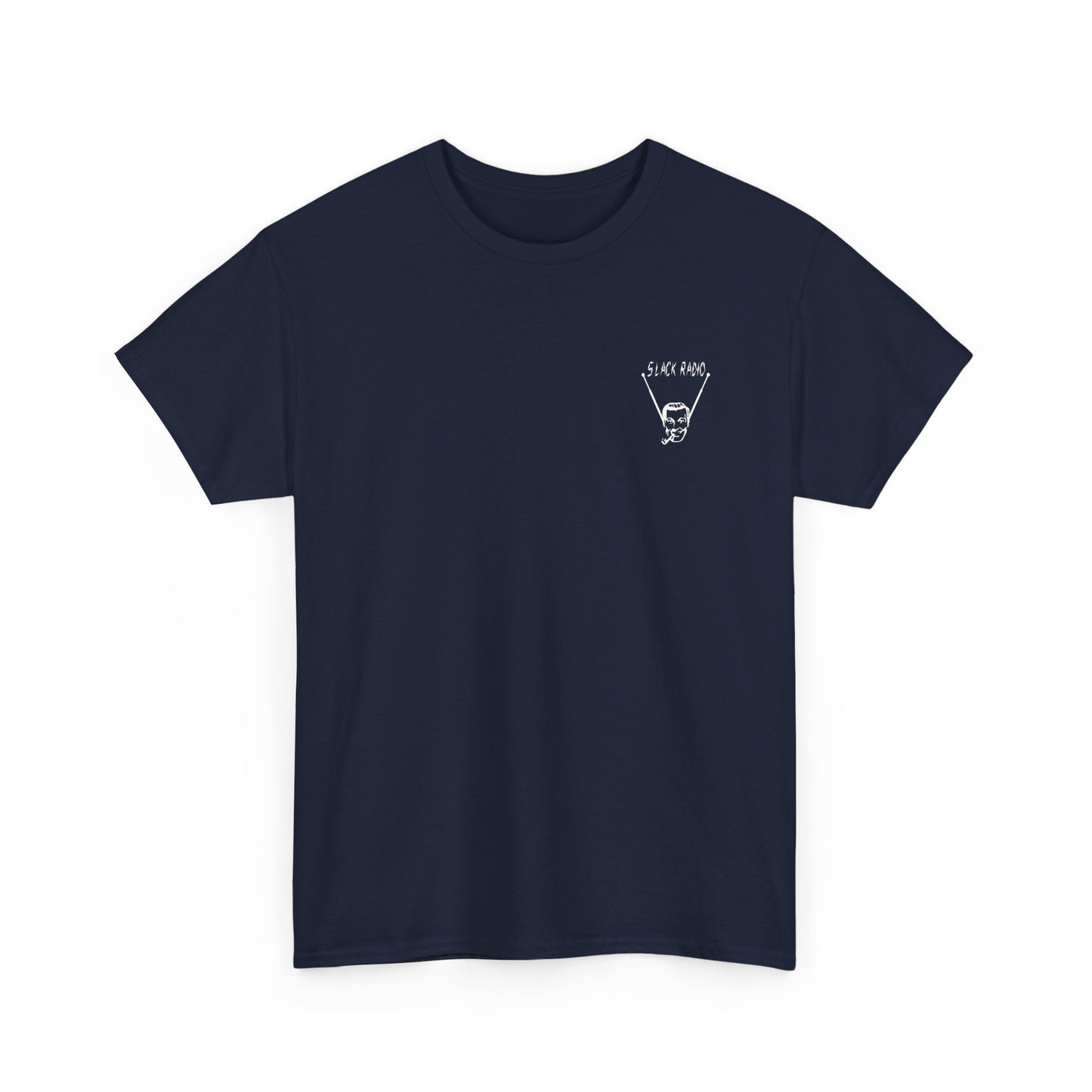 Slack Radio "Bob" Dobbs Logo Unisex Heavy Cotton Tee