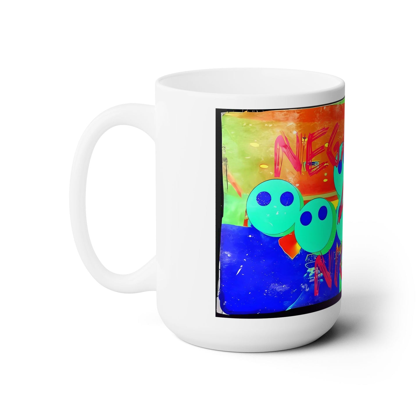 Negative At Night 1 White Ceramic 15oz. Mug