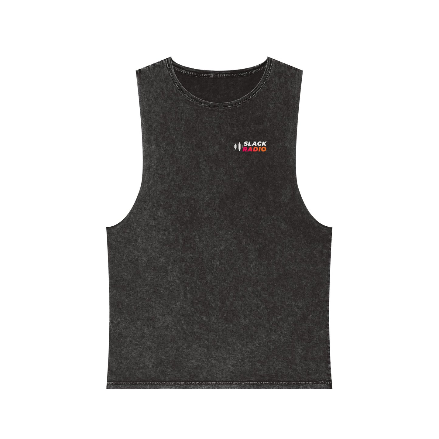 Slack Radio Logo Unisex Stonewash Tank Top