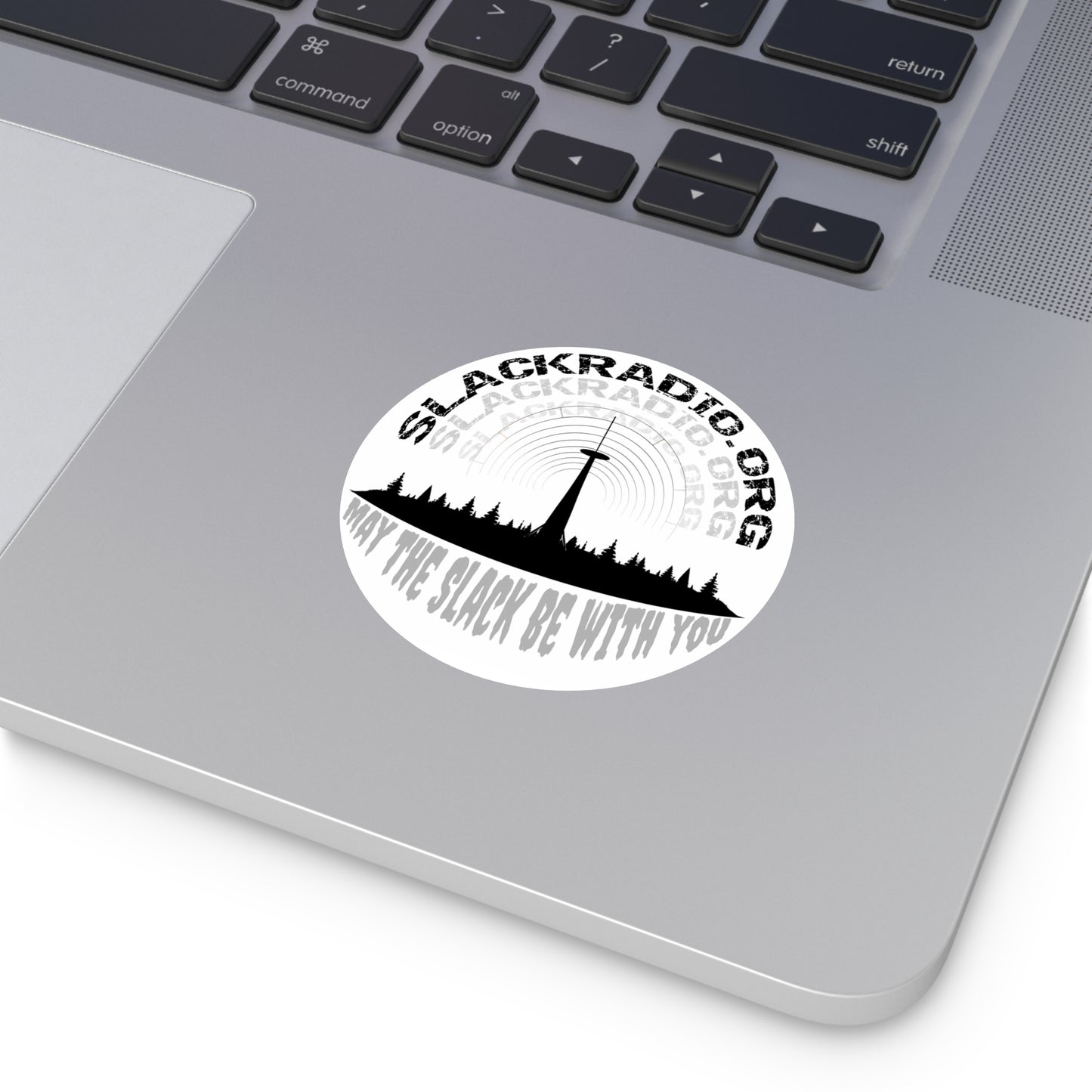 Slack Radio Logo 2 Round Vinyl Stickers