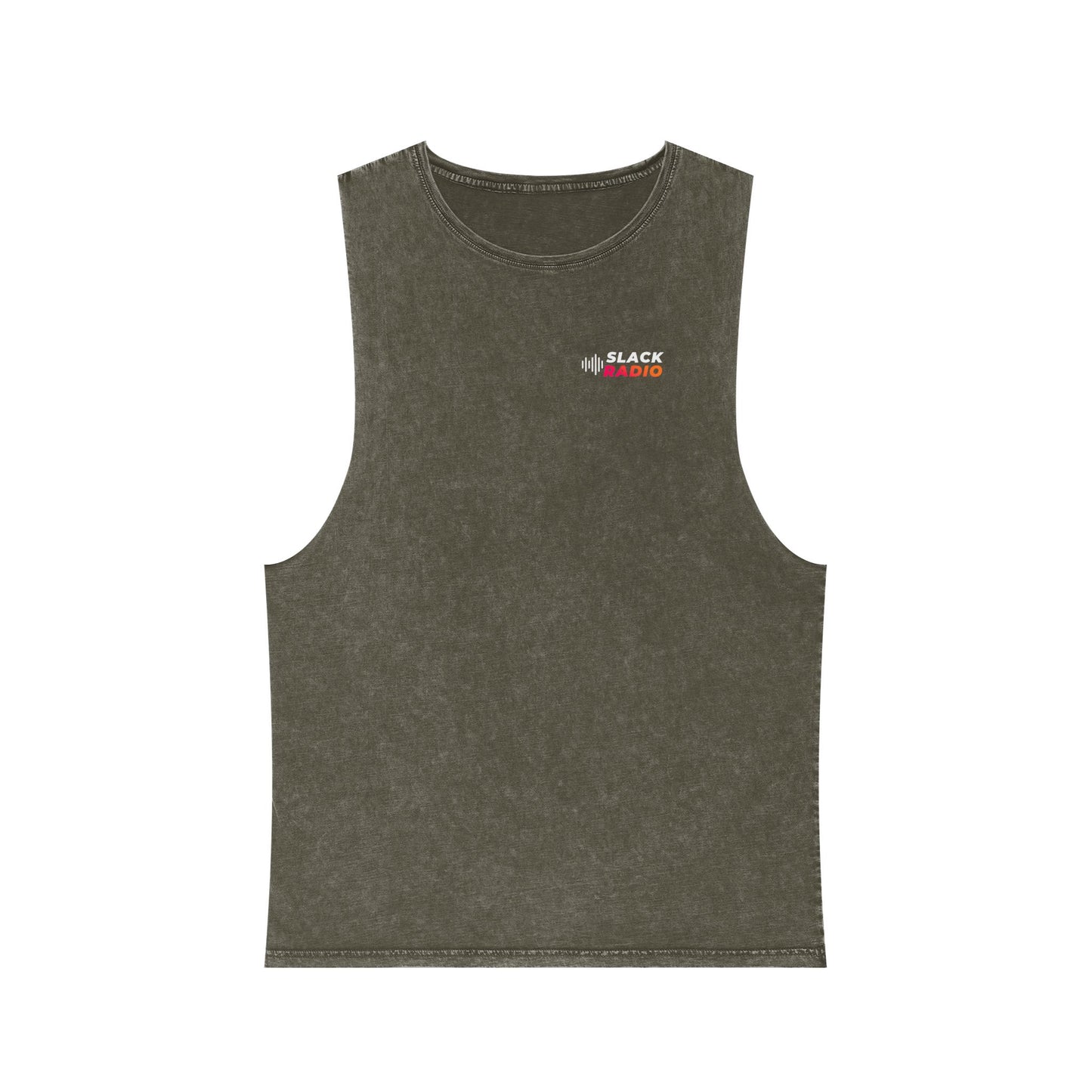 Slack Radio Logo Unisex Stonewash Tank Top