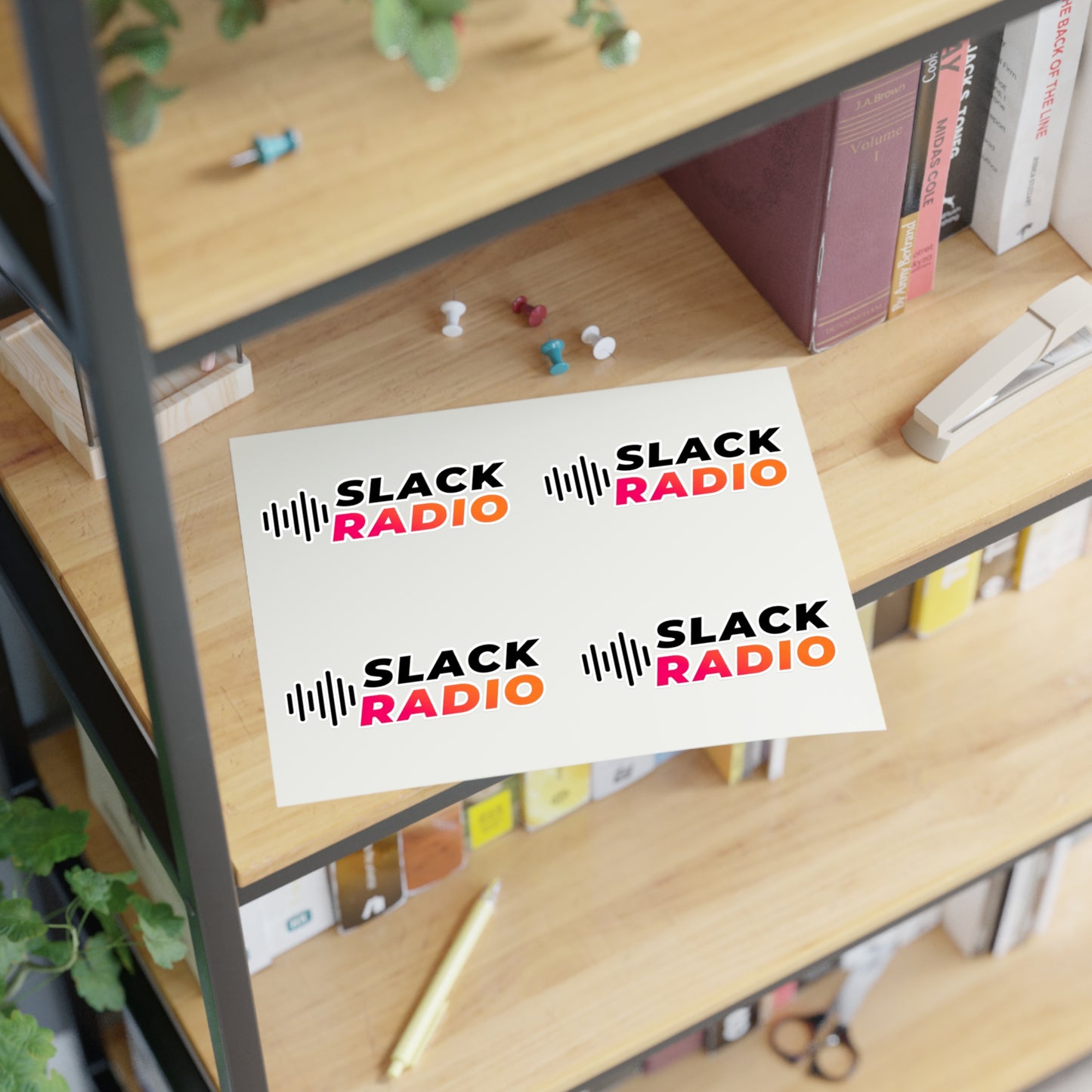 Slack Radio Logo Sticker Sheets