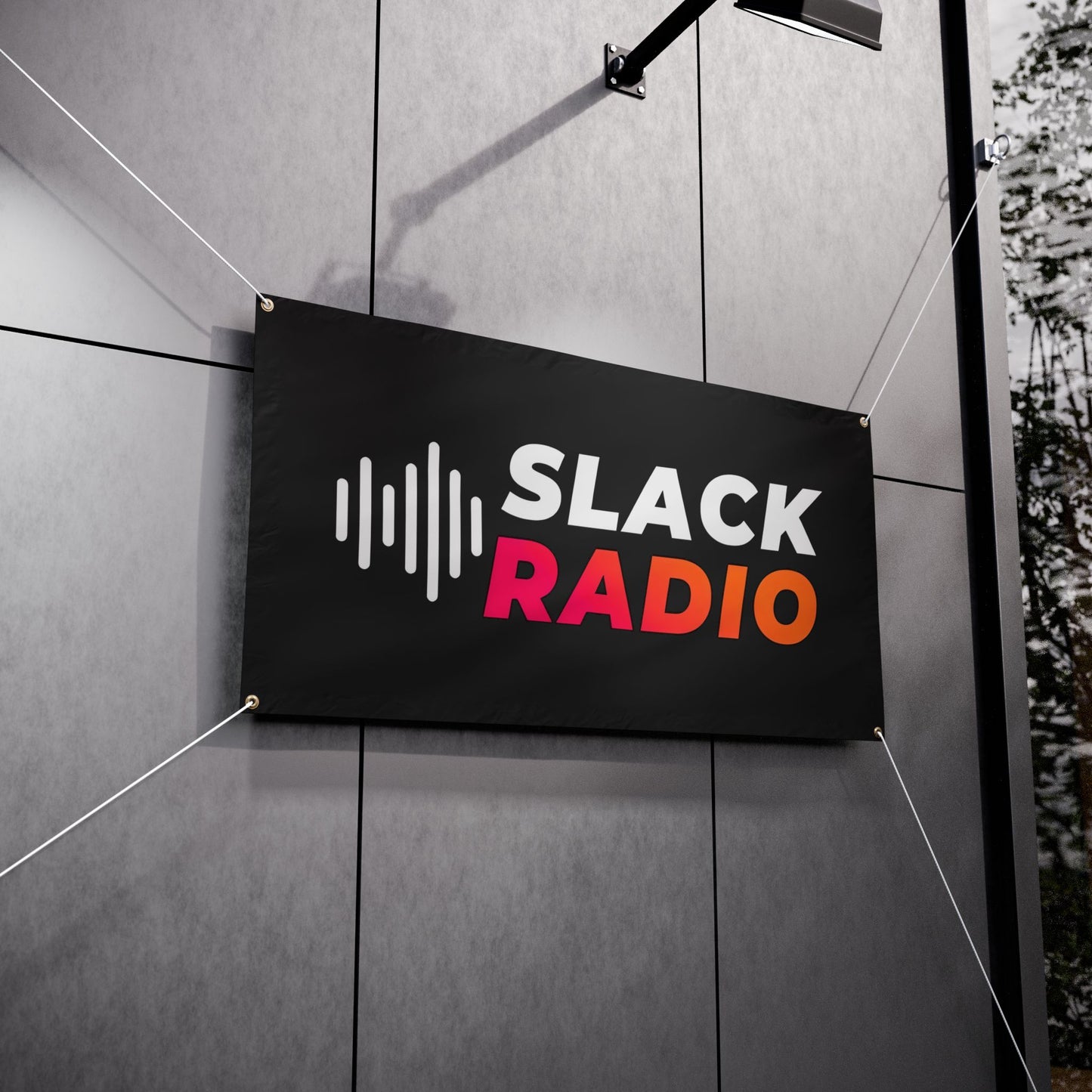 Black Slack Radio Vinyl Banners