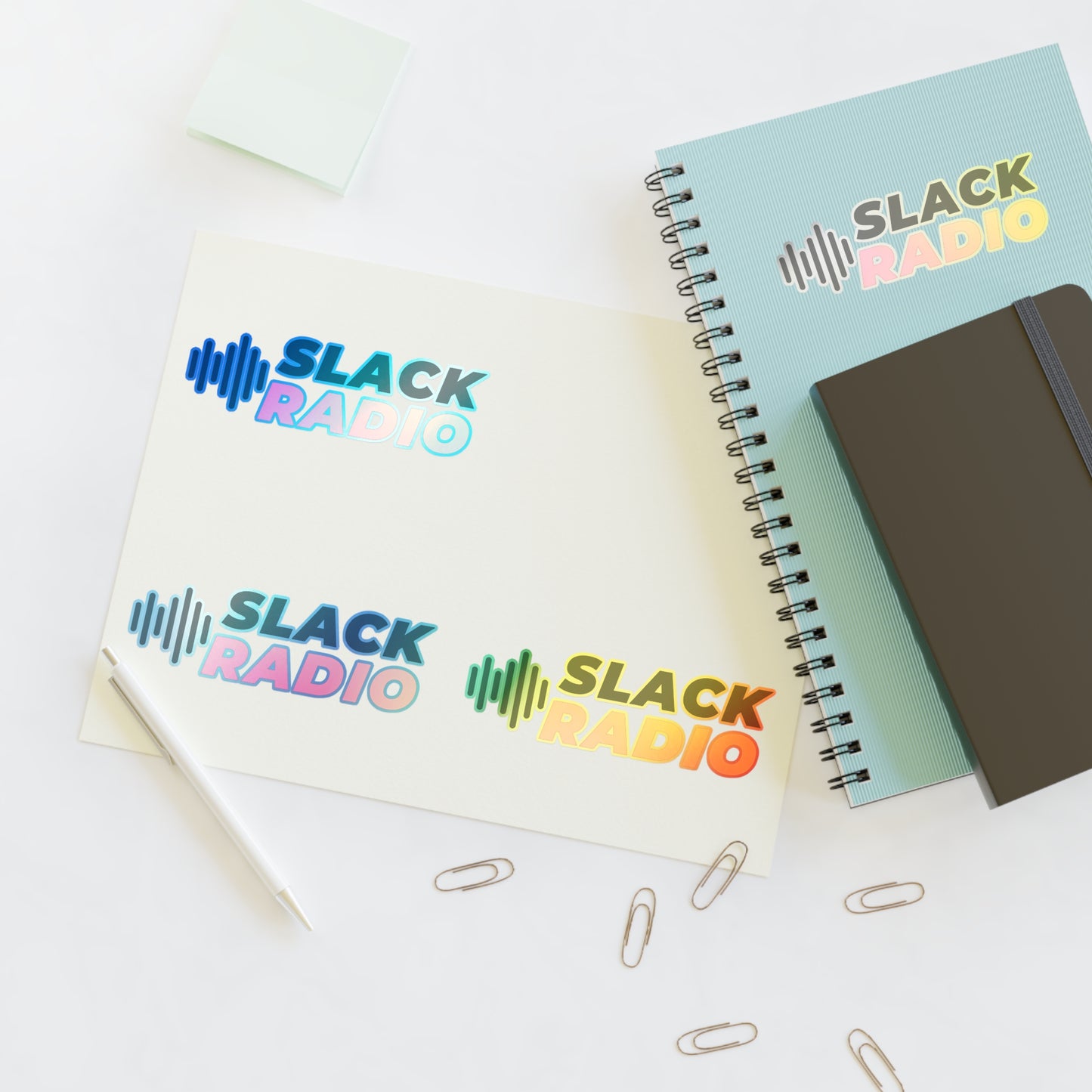 Slack Radio Logo Sticker Sheets