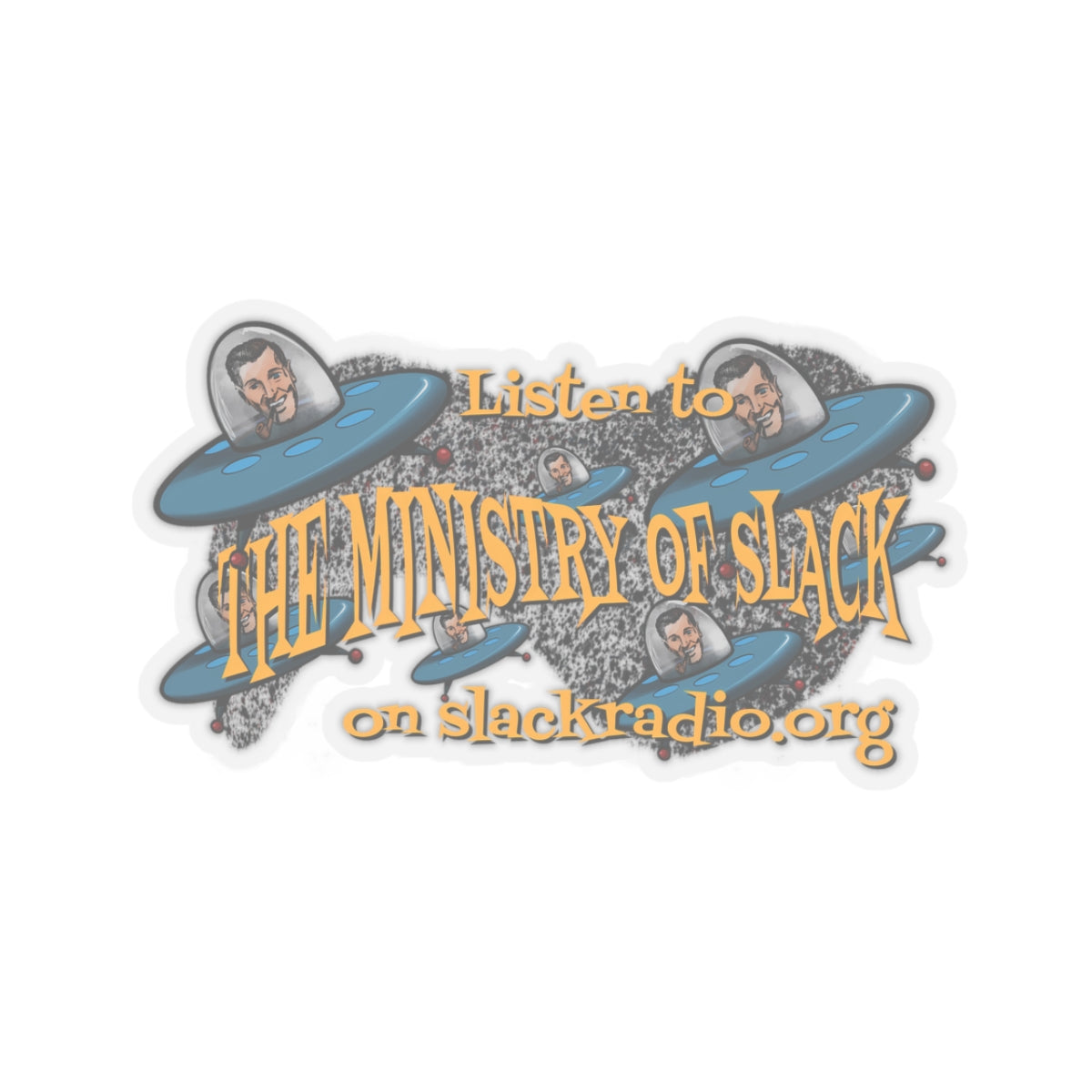 The Ministry of Slack Kiss-Cut Stickers