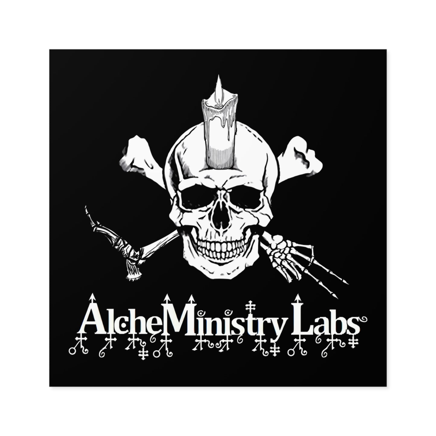 AlcheMinistry Labs Square Stickers, Indoor\Outdoor
