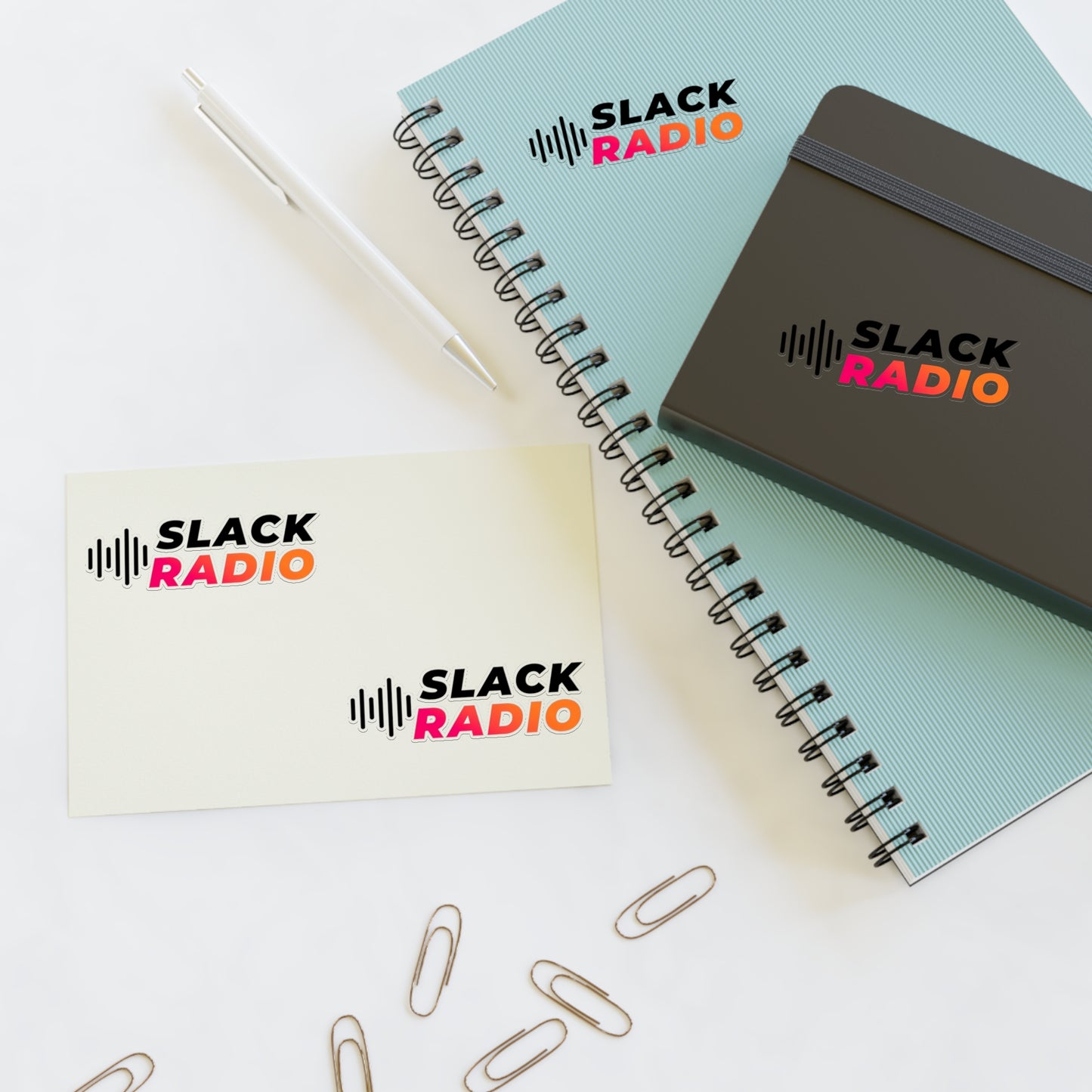 Slack Radio Logo Sticker Sheets