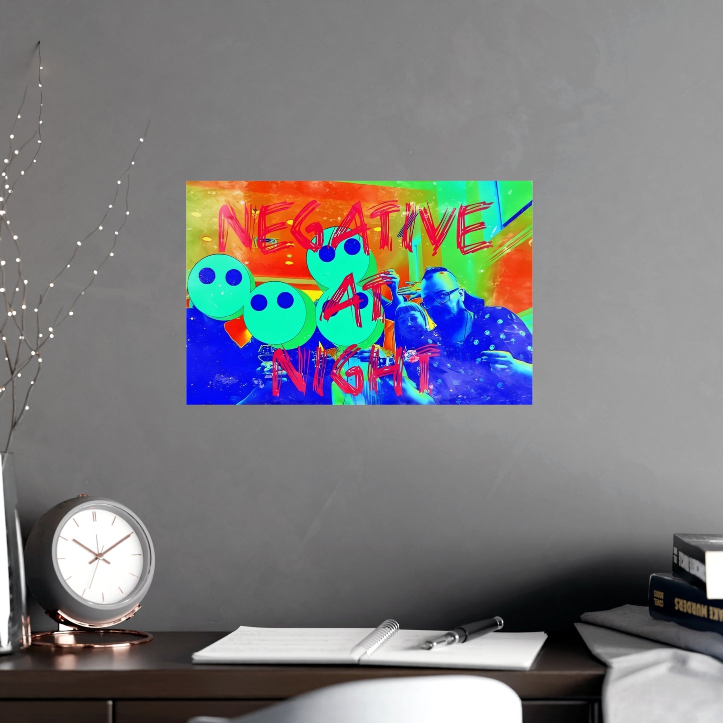 Negative At Night 1 Matte Posters