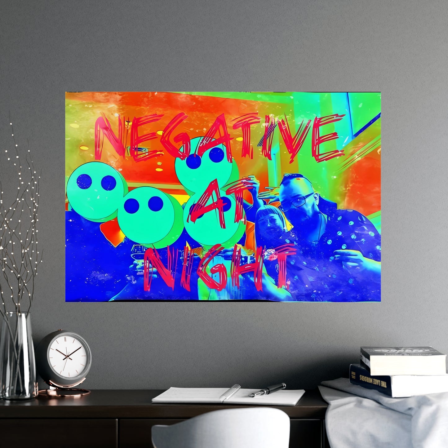 Negative At Night 1 Matte Posters