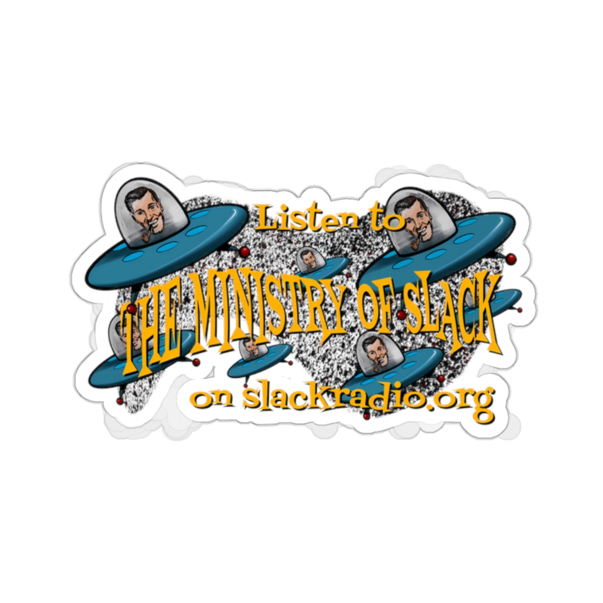 The Ministry of Slack Kiss-Cut Stickers
