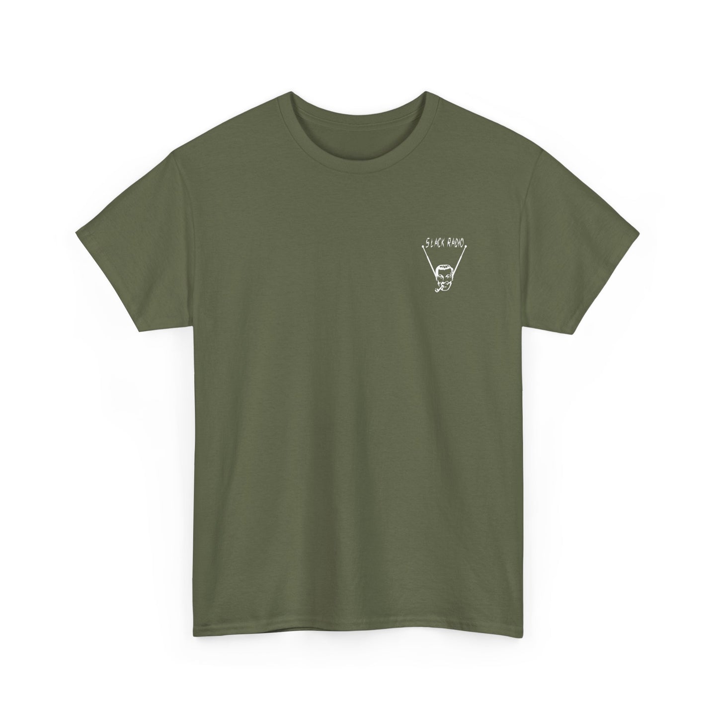 Slack Radio "Bob" Dobbs Logo Unisex Heavy Cotton Tee