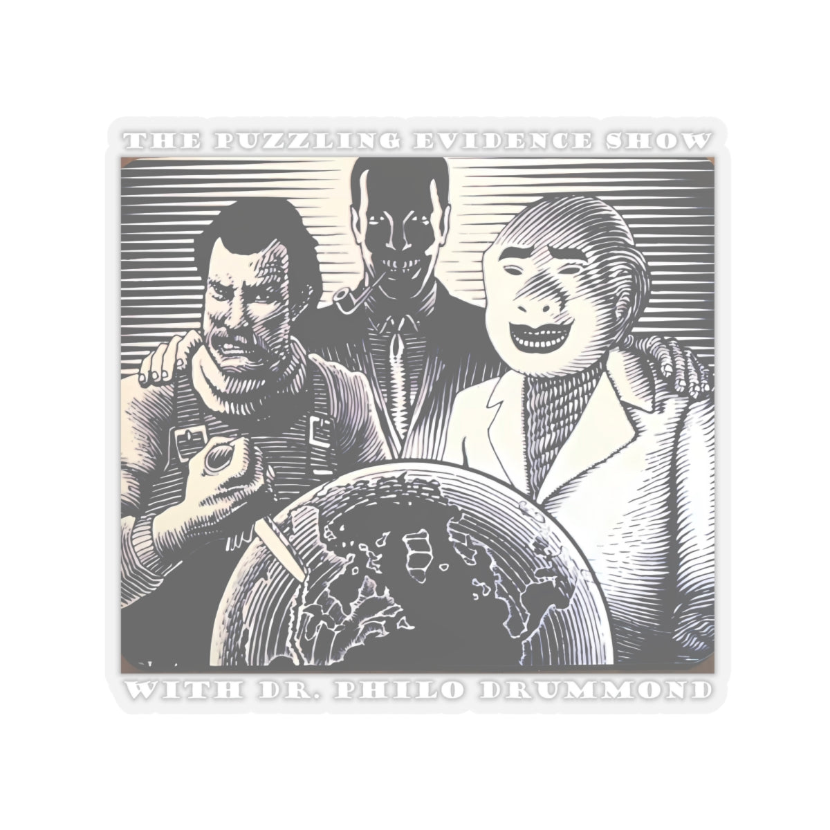 The Puzzling Evidence Show 2 Kiss-Cut Stickers