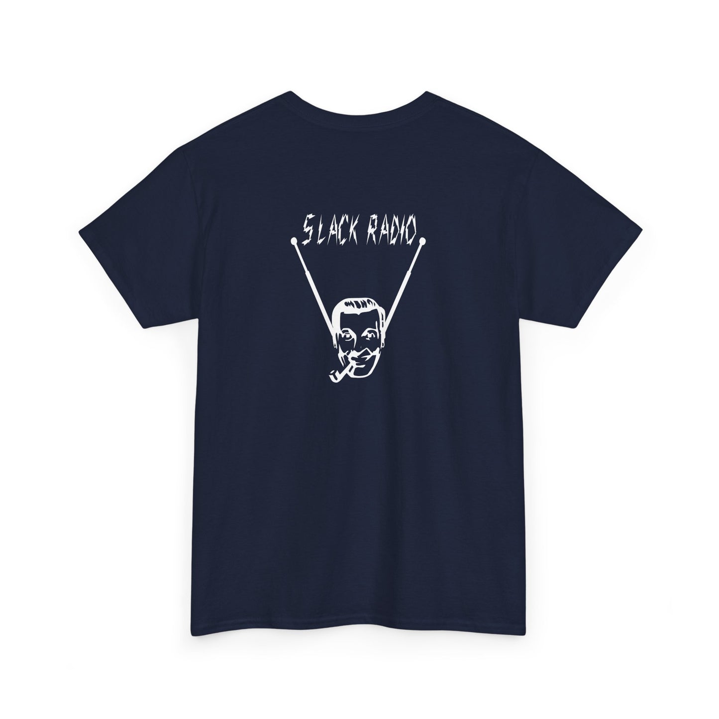 Slack Radio "Bob" Dobbs Logo Unisex Heavy Cotton Tee