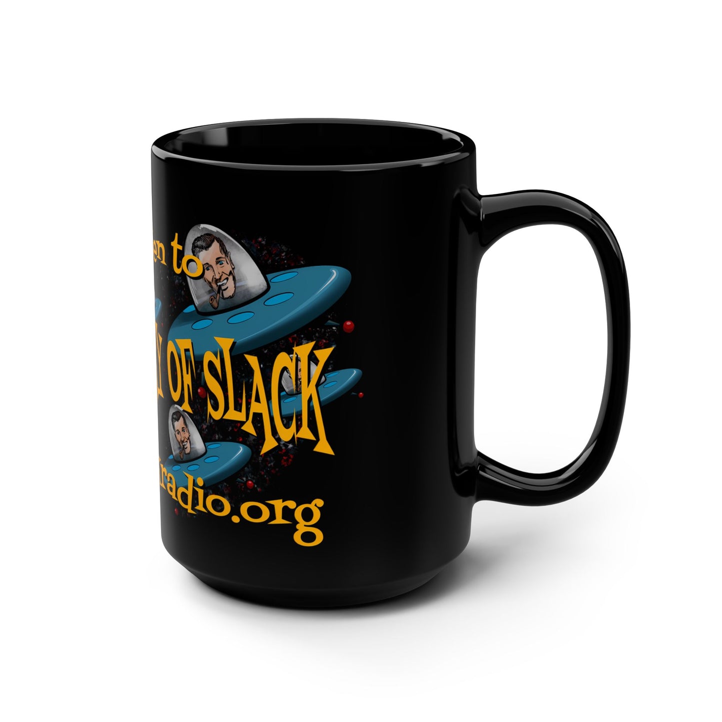 The Ministry of Slack 2 Black Mug, 15oz