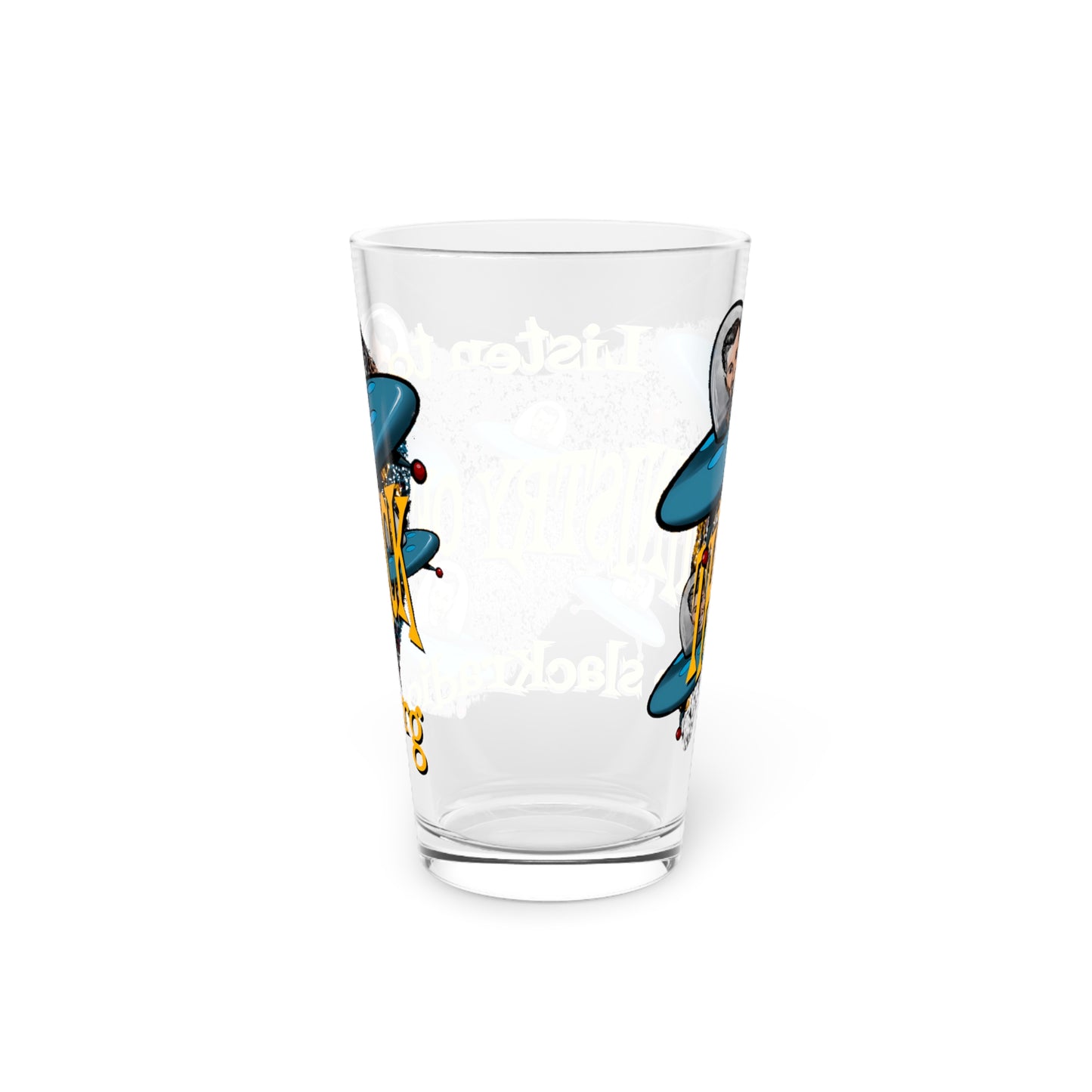The Ministry of Slack Pint Glass, 16oz