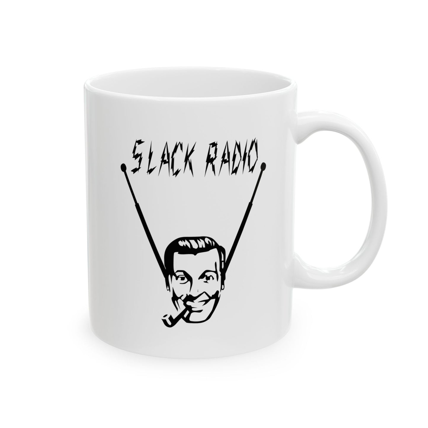 Slack Radio White Ceramic 11oz. Mug
