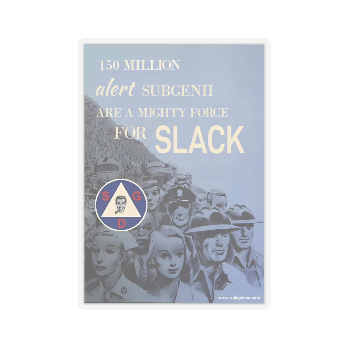 150 Million Subgenii Kiss-Cut Stickers