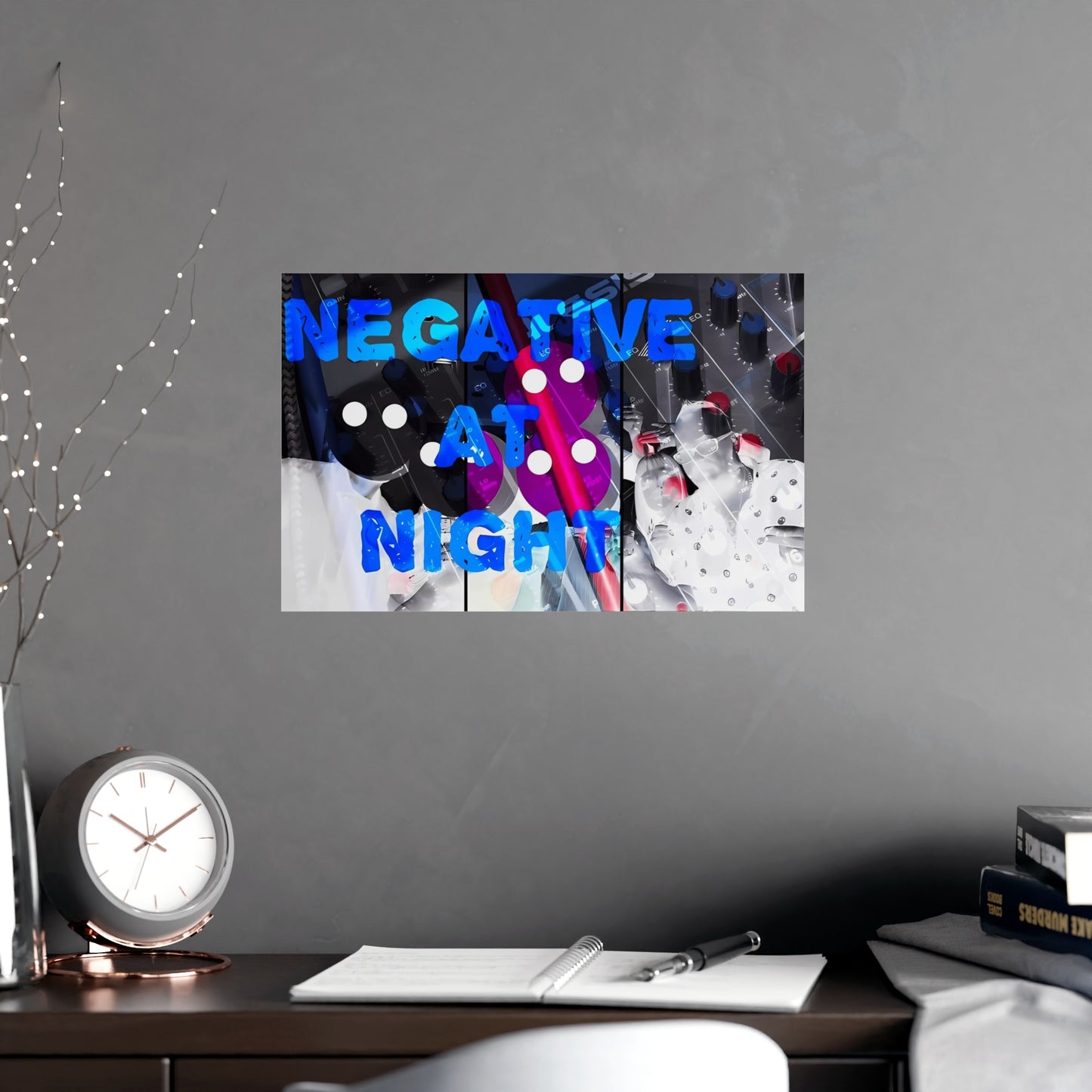 Negative At Night 2 Matte Posters