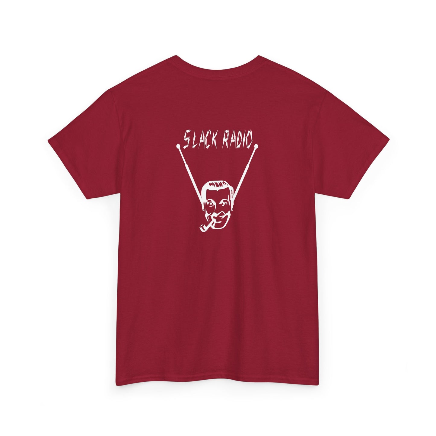 Slack Radio "Bob" Dobbs Logo Unisex Heavy Cotton Tee