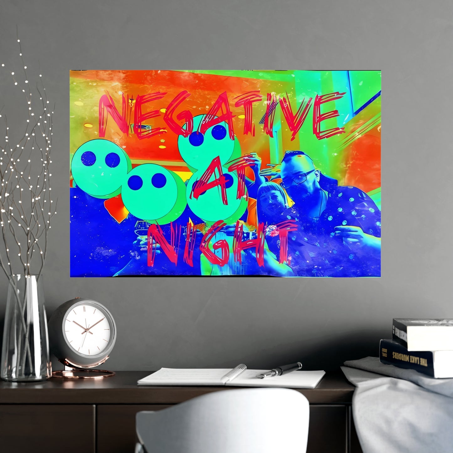 Negative At Night 1 Matte Posters