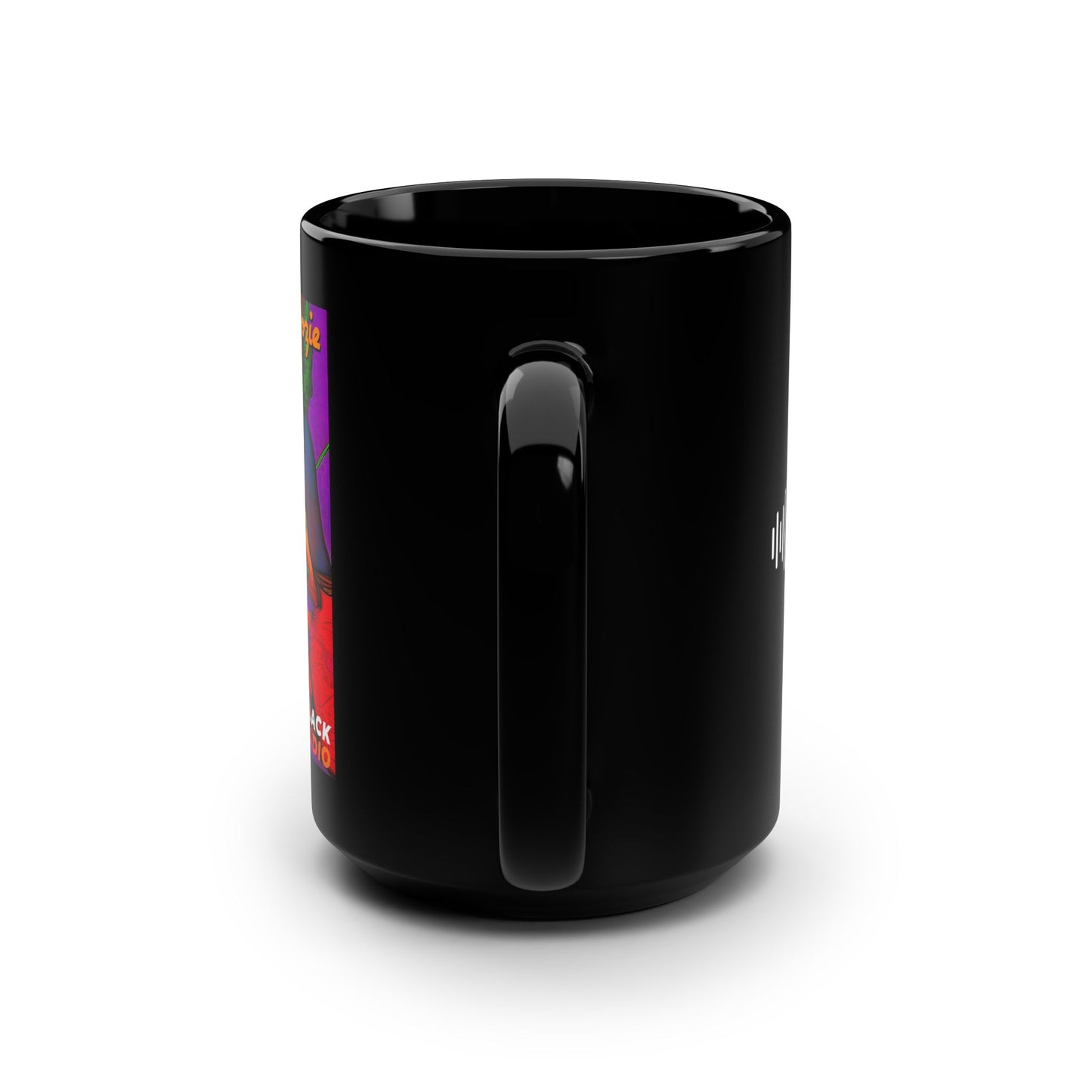 Susie The Floozie / Slack Radio Black Mug, 15oz