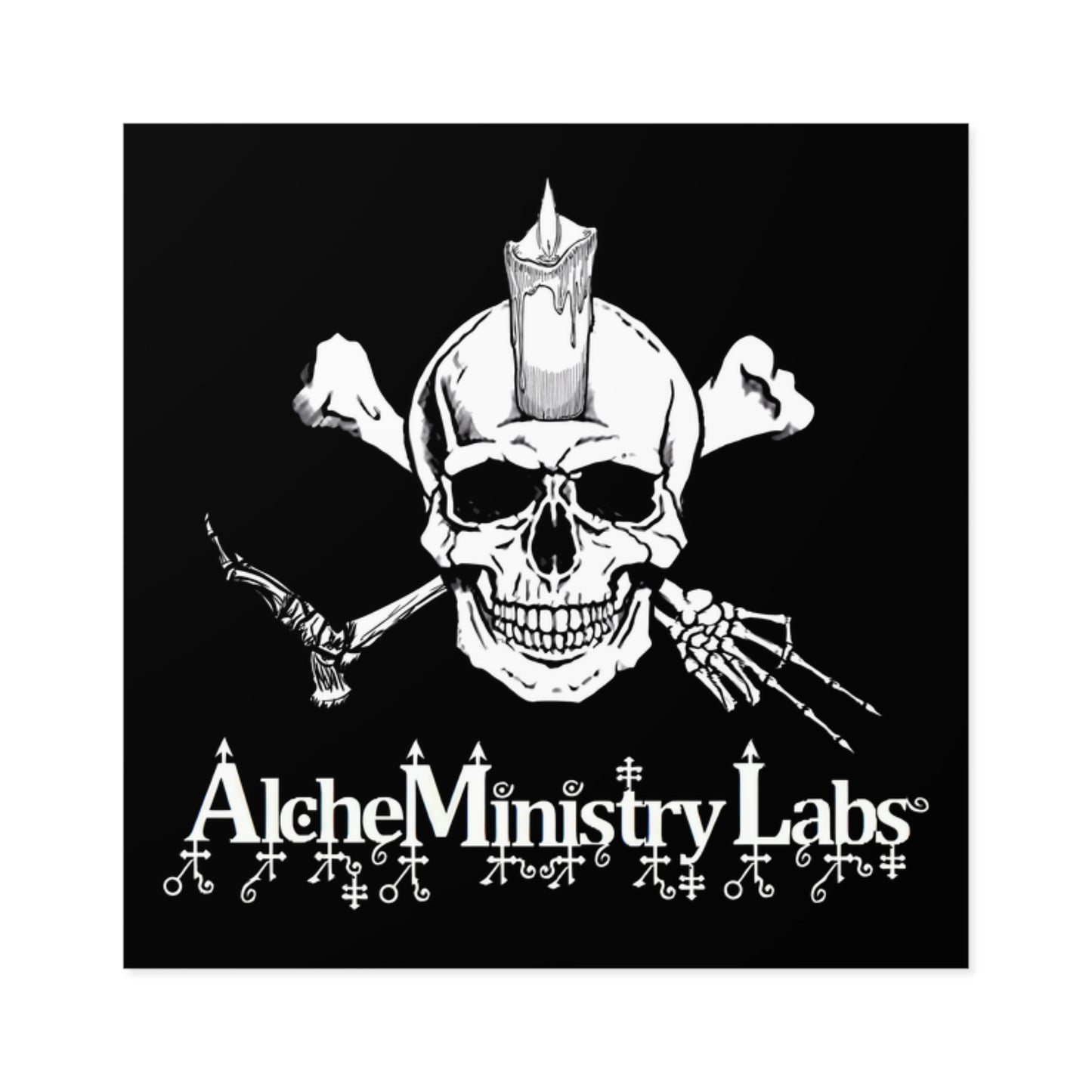AlcheMinistry Labs Square Stickers, Indoor\Outdoor