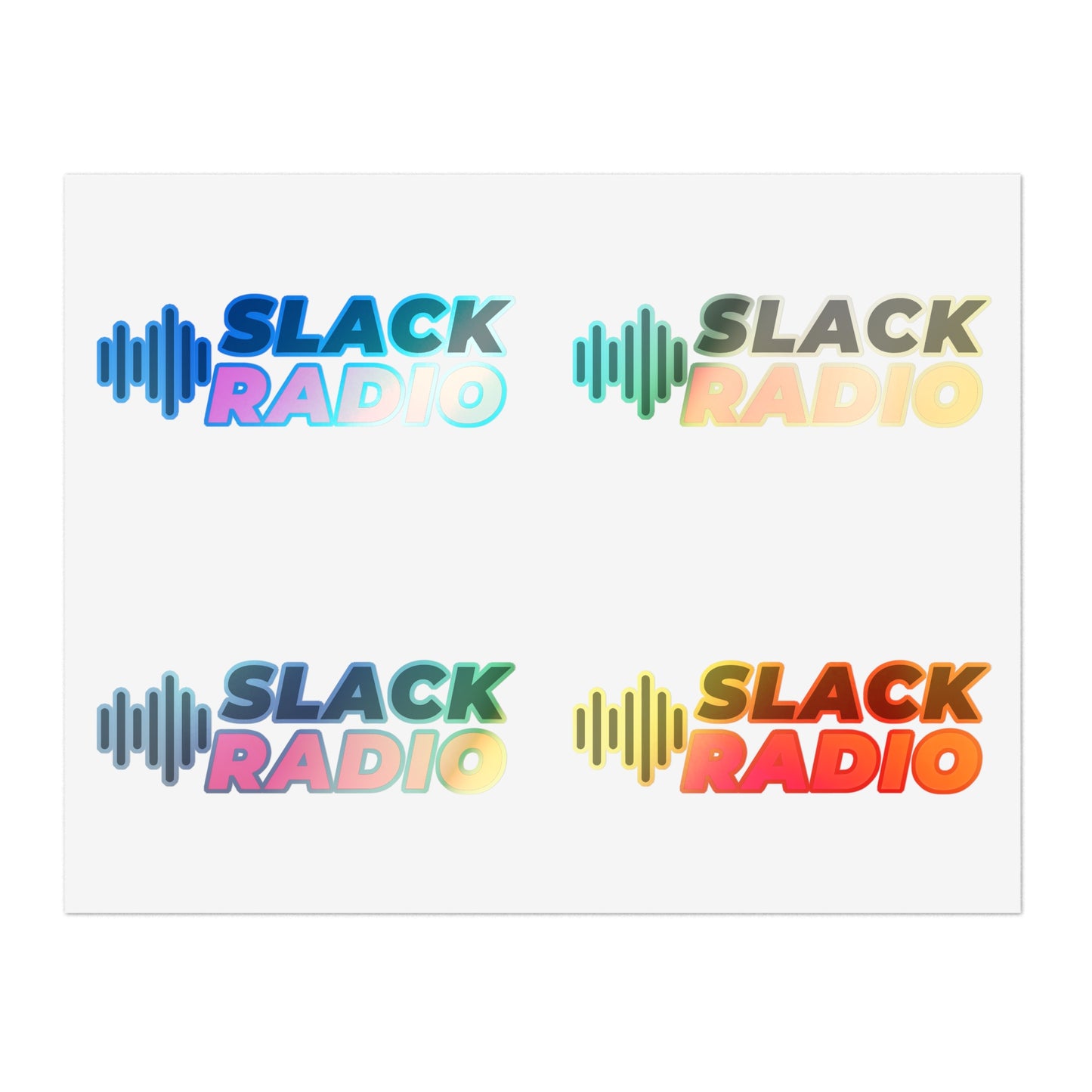 Slack Radio Logo Sticker Sheets