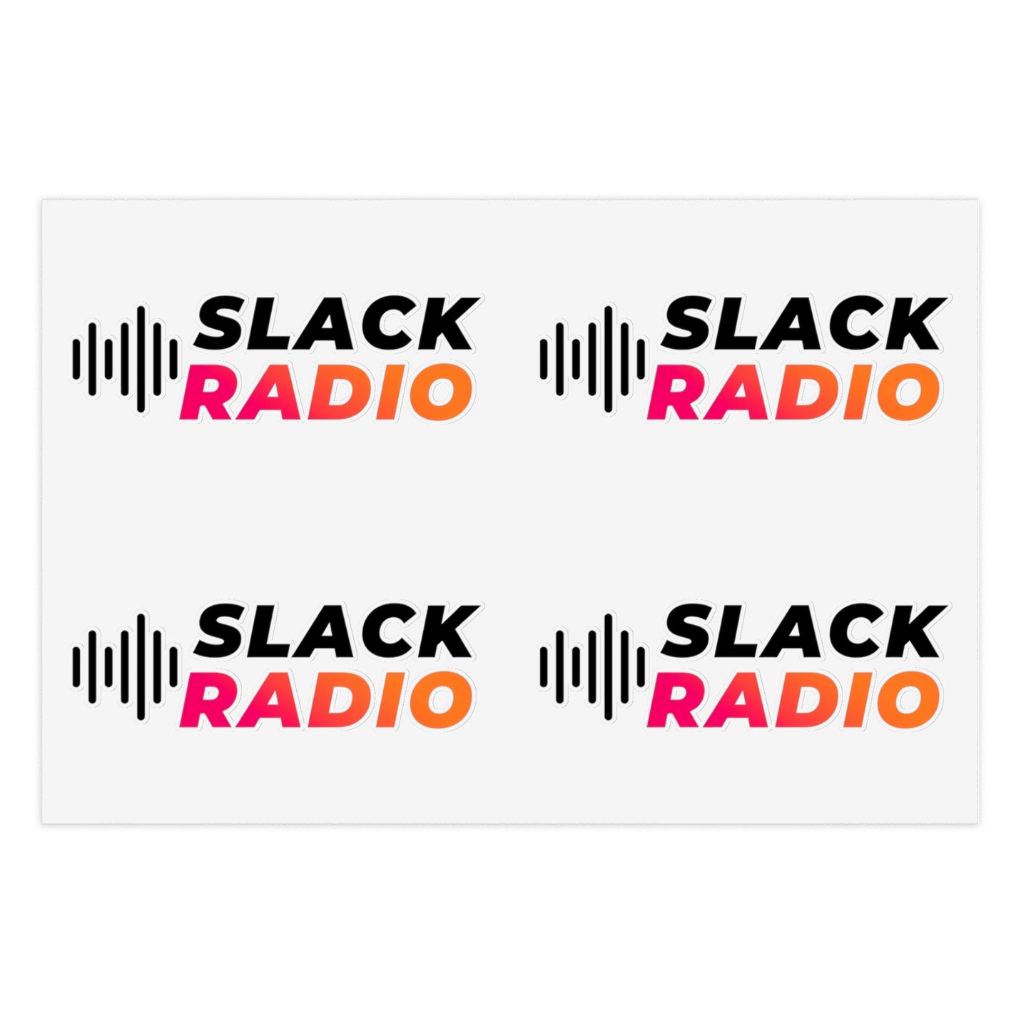 Slack Radio Logo Sticker Sheets
