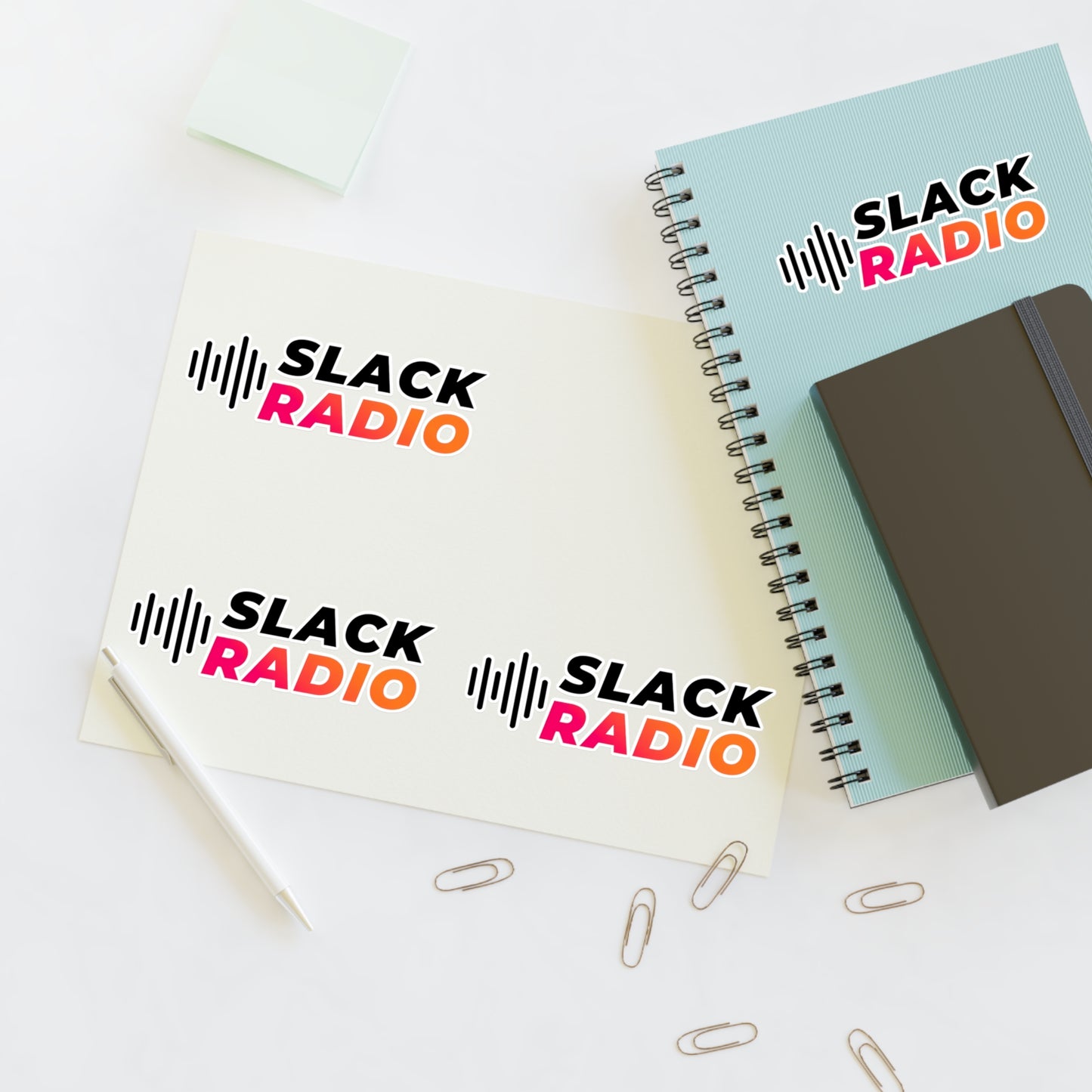 Slack Radio Logo Sticker Sheets