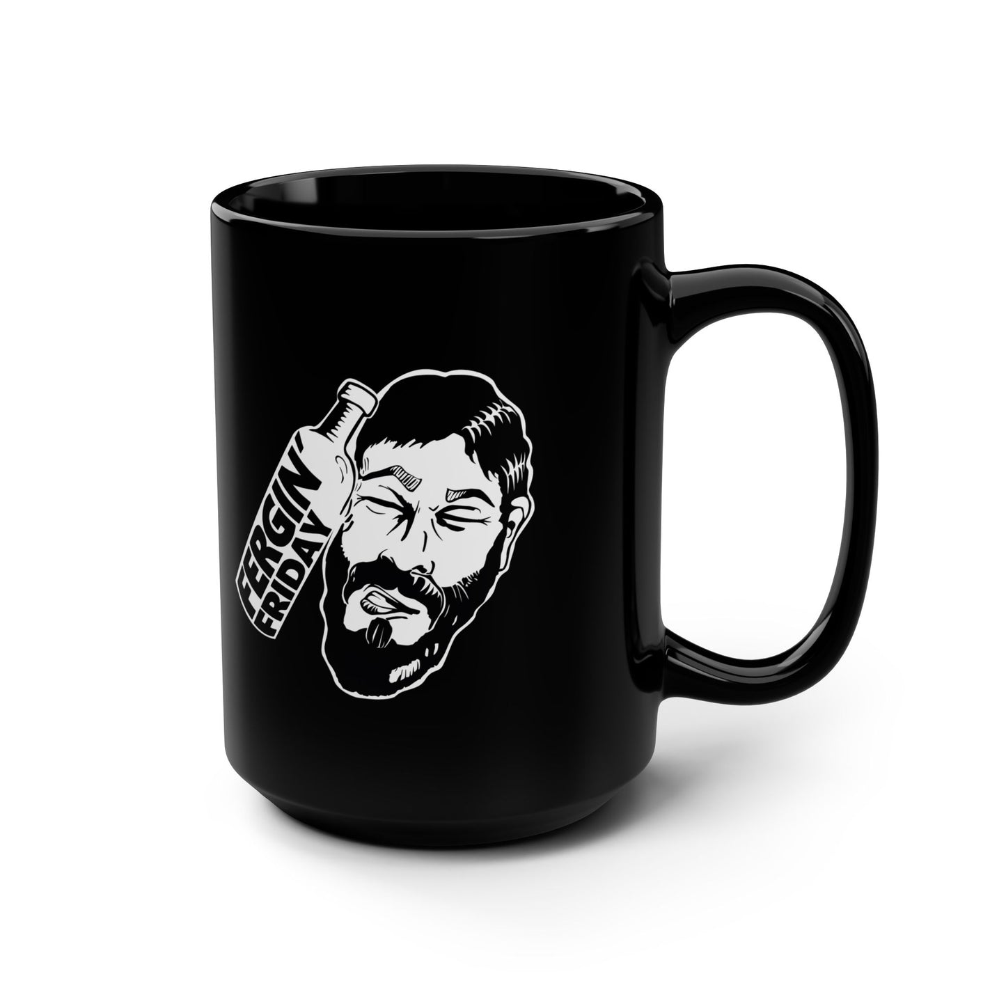 Fergin Friday / Slack Radio Black Mug, 15oz