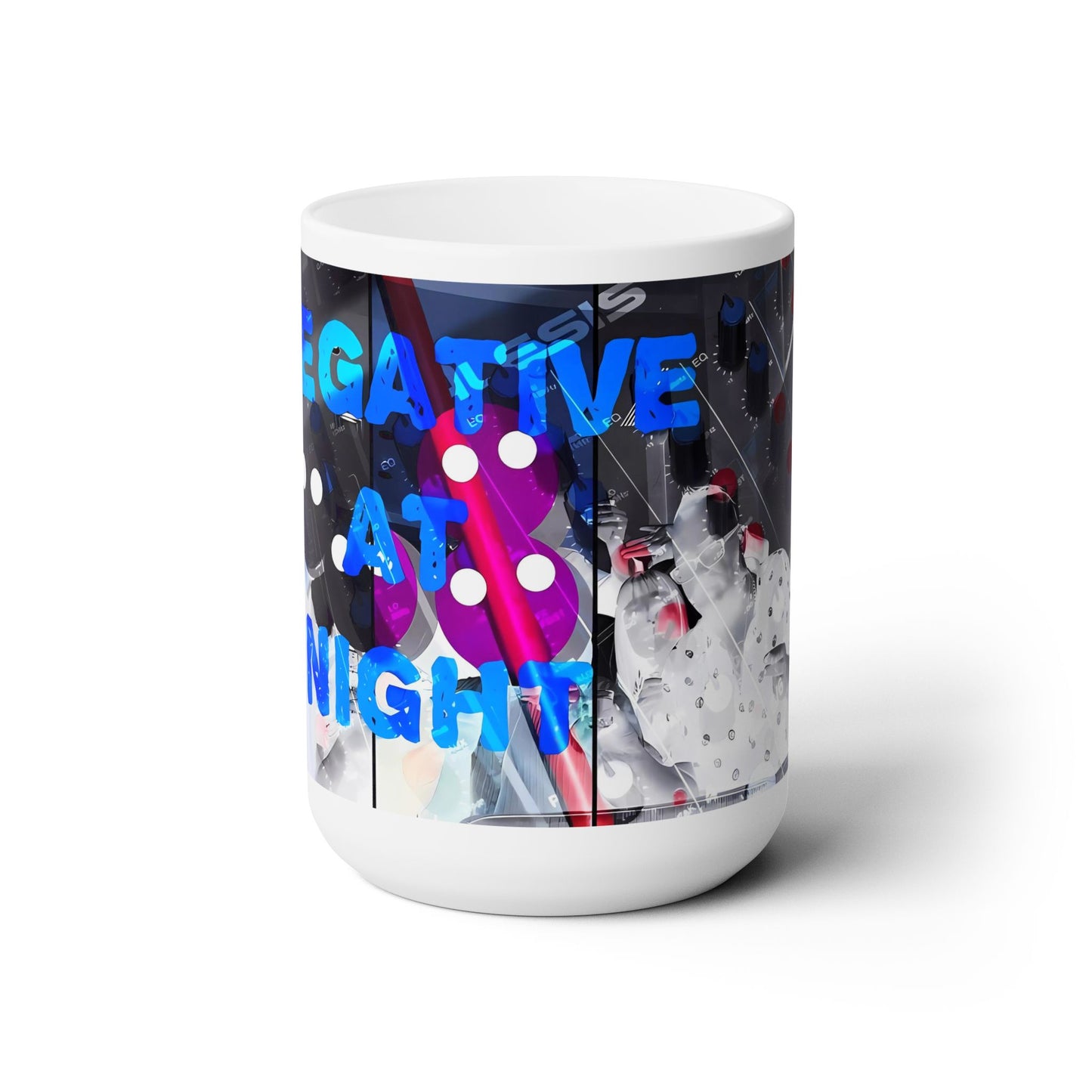 Negative At Night 2 White Ceramic 15 Oz. Mug