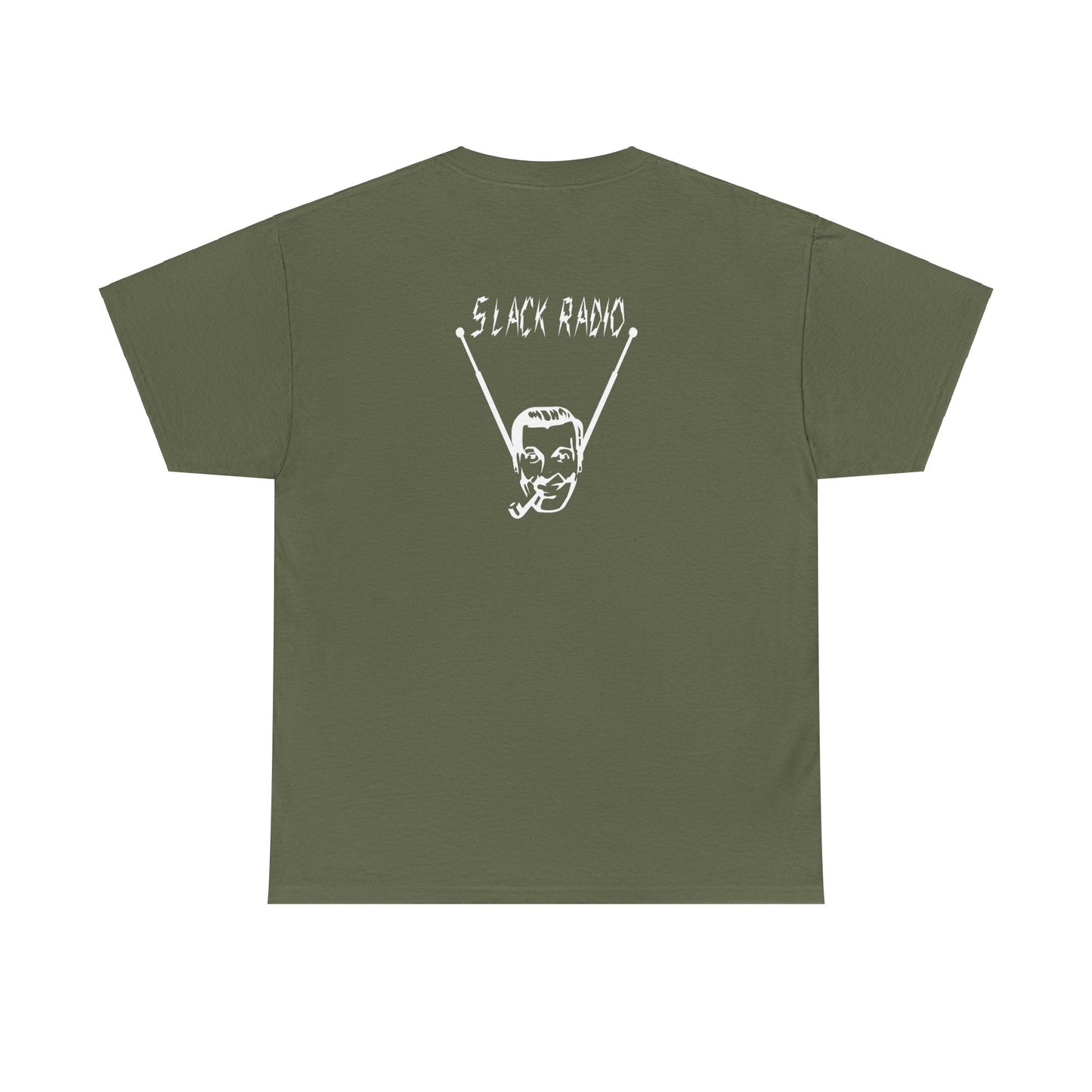 Slack Radio "Bob" Dobbs Logo Unisex Heavy Cotton Tee