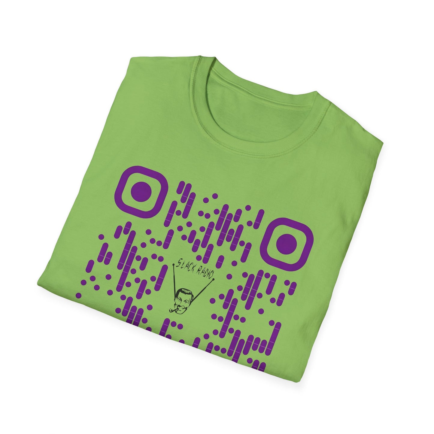 Slack Radio Color QR Code Unisex Softstyle T-Shirt