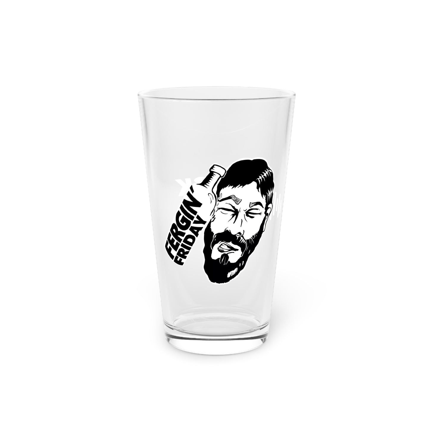 Fergin Friday / Slack Radio Pint Glass, 16oz