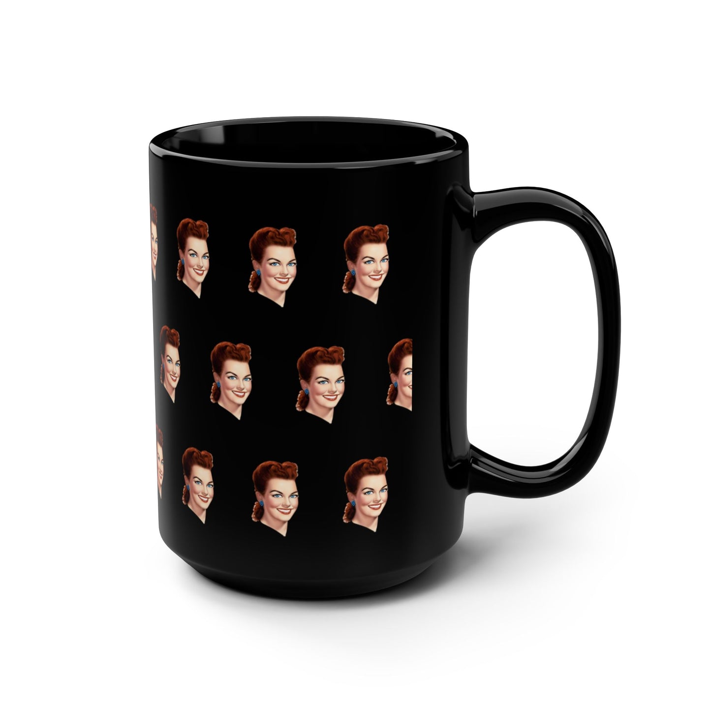 Connie Dobbs Black Mug, 15oz
