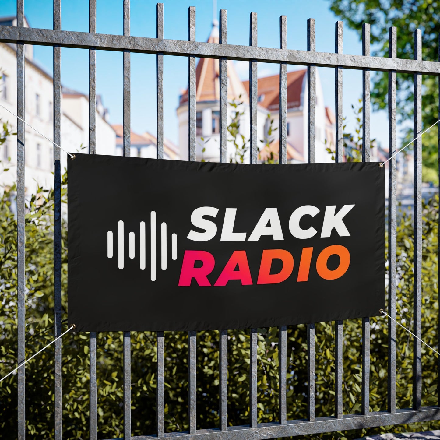Black Slack Radio Vinyl Banners