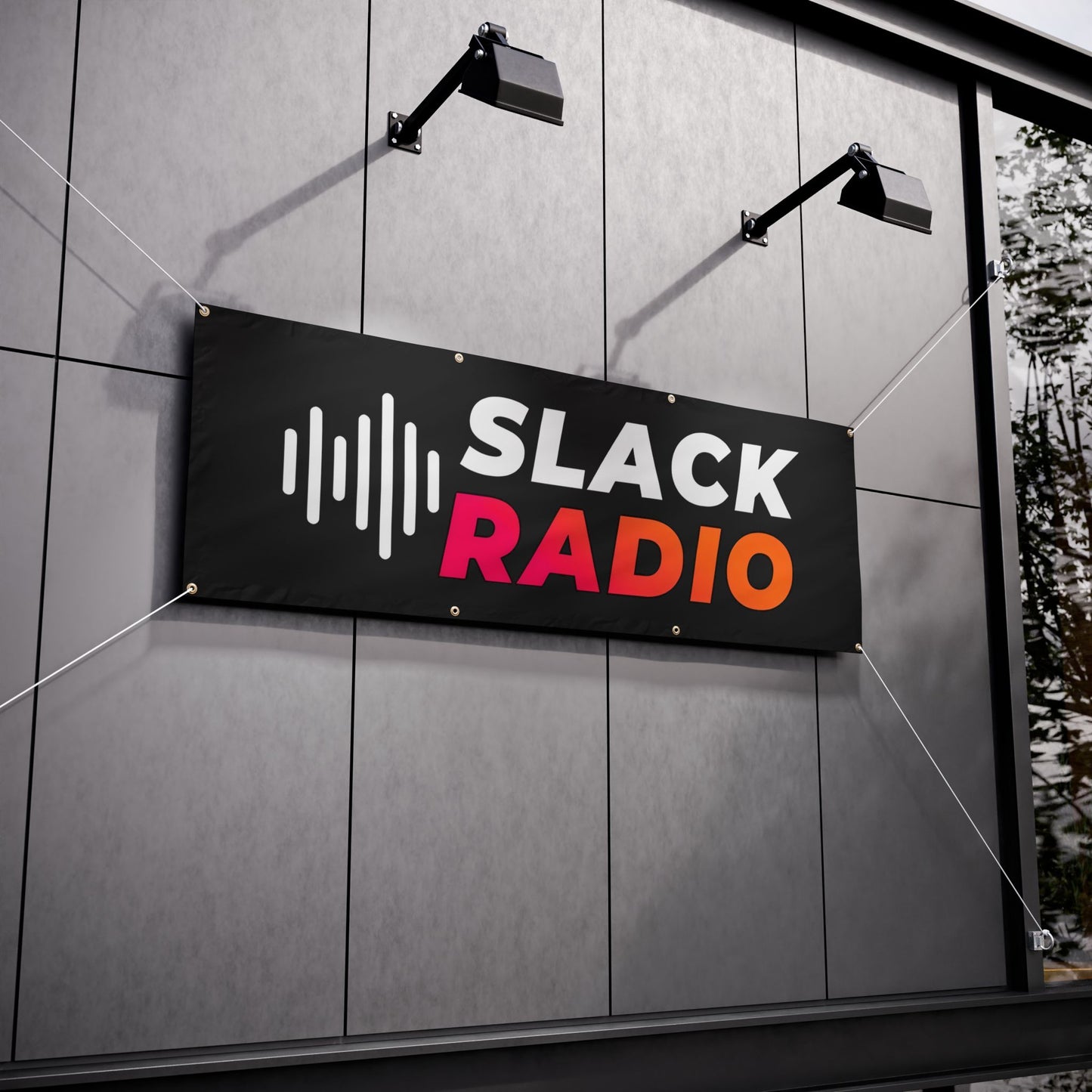 Black Slack Radio Vinyl Banners