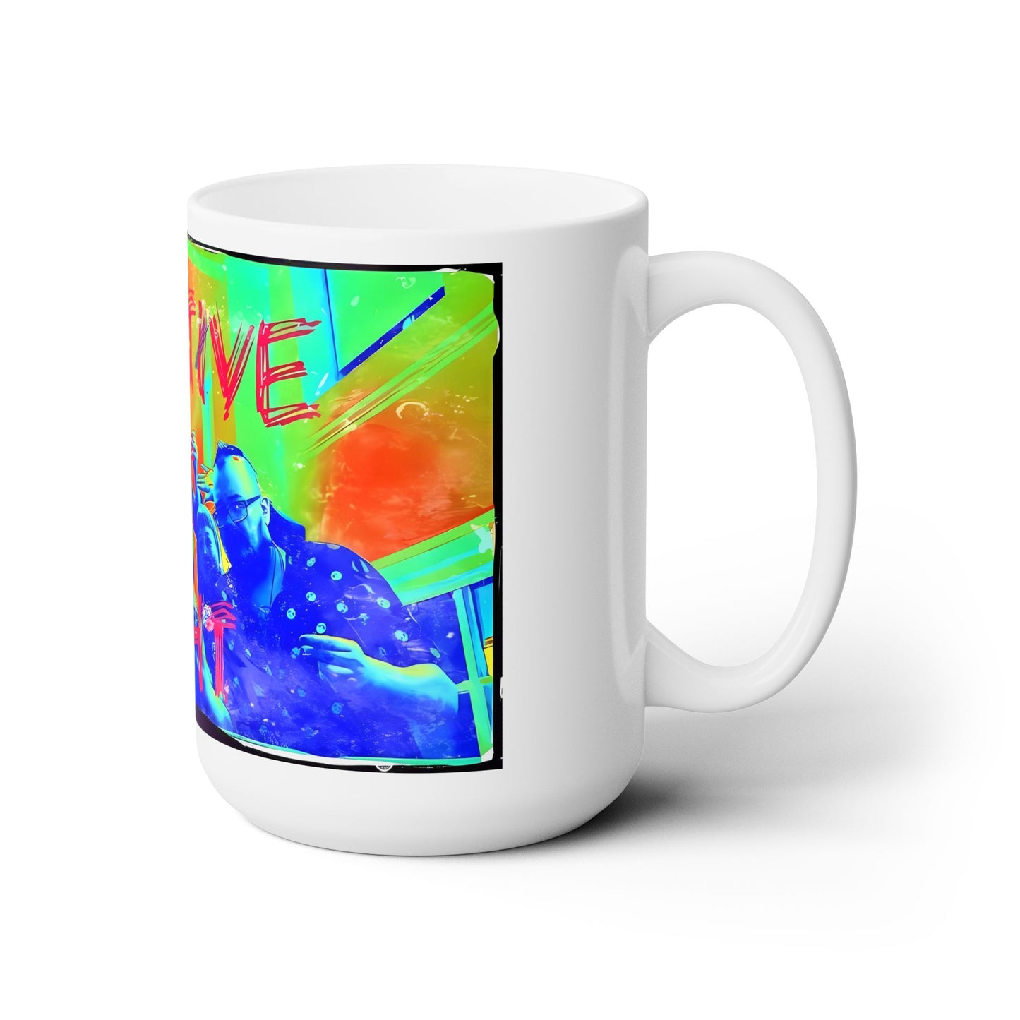 Negative At Night 1 White Ceramic 15oz. Mug