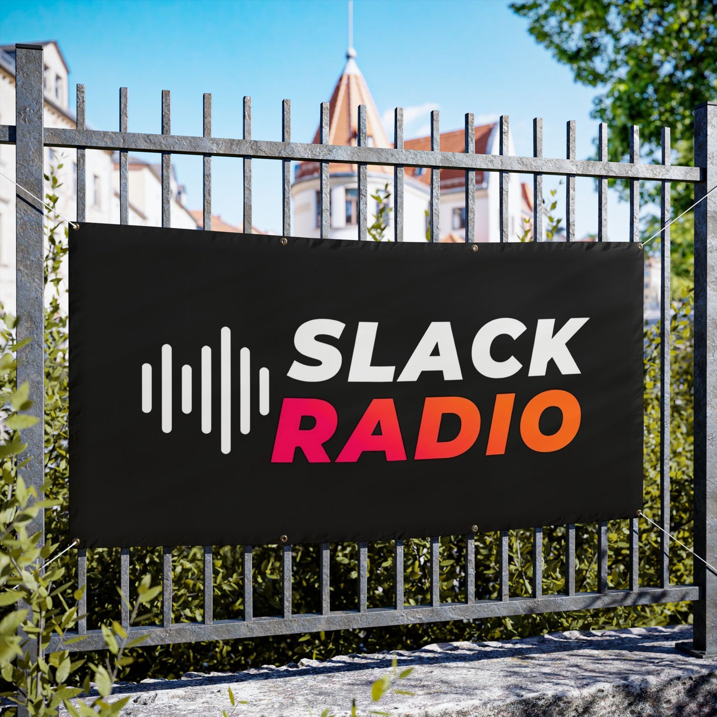 Black Slack Radio Vinyl Banners